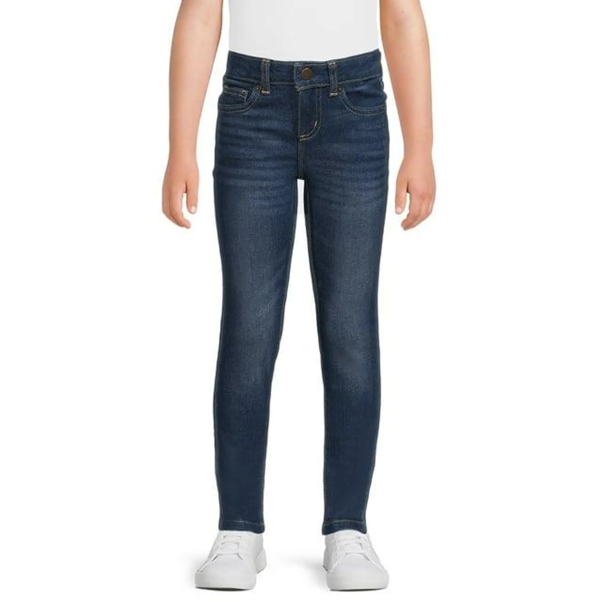 Wonder Nation Girls Skinny Mid Rise Jean, Sizes 5-18 & Plus