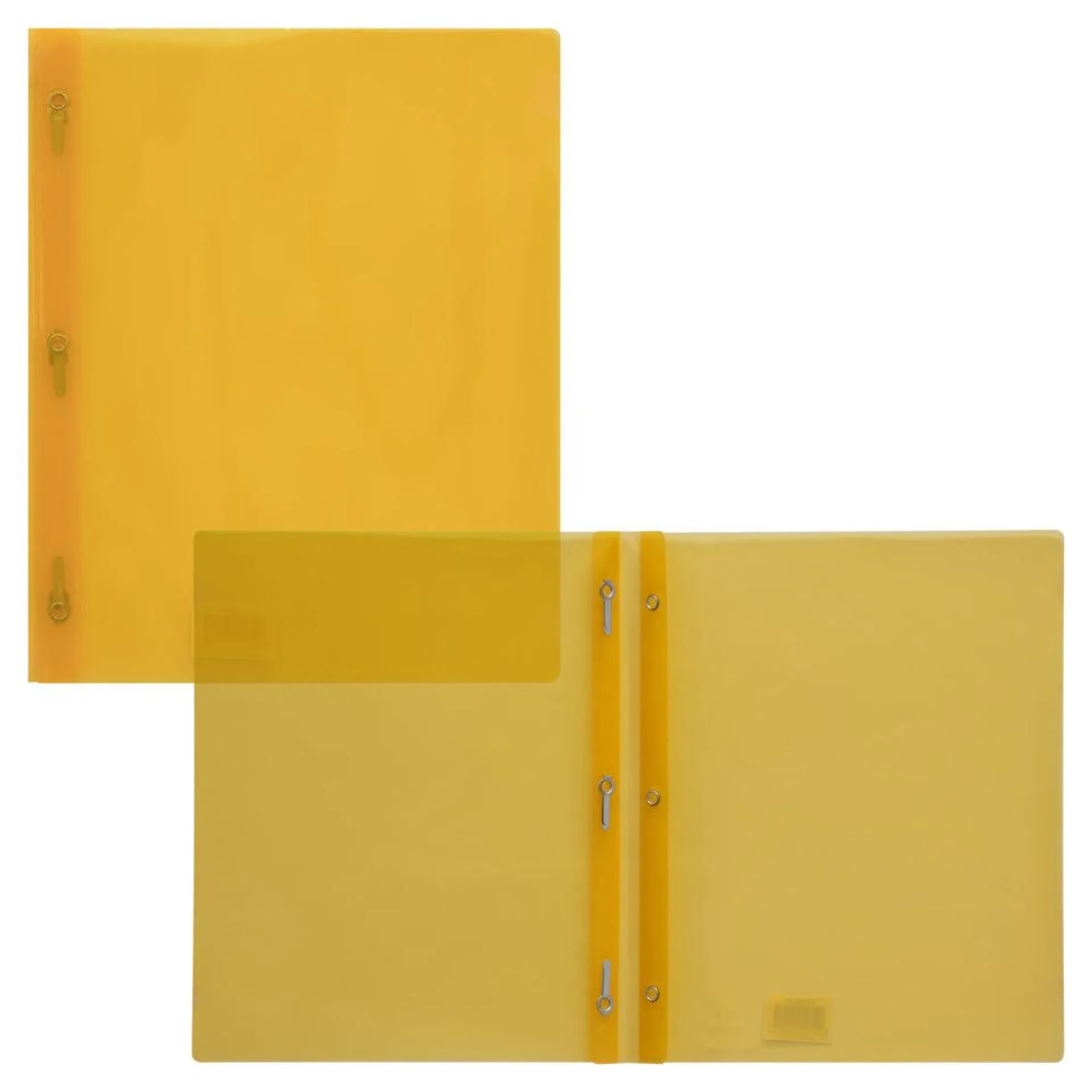 Staples - Couverture de rapport en poly avec cordon - jaune