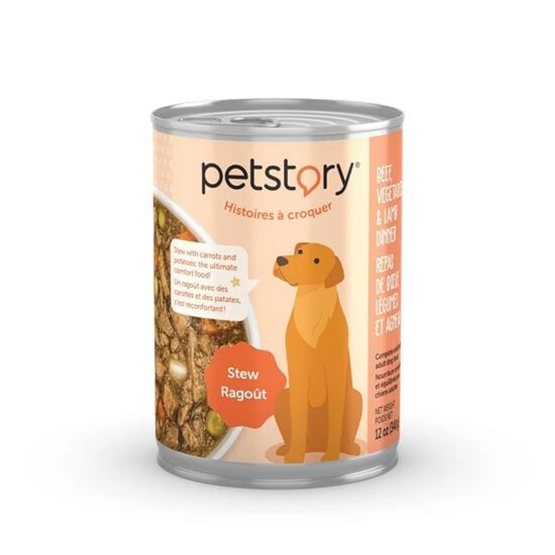 Beef and Lamb Stew Wet Food for Dogs