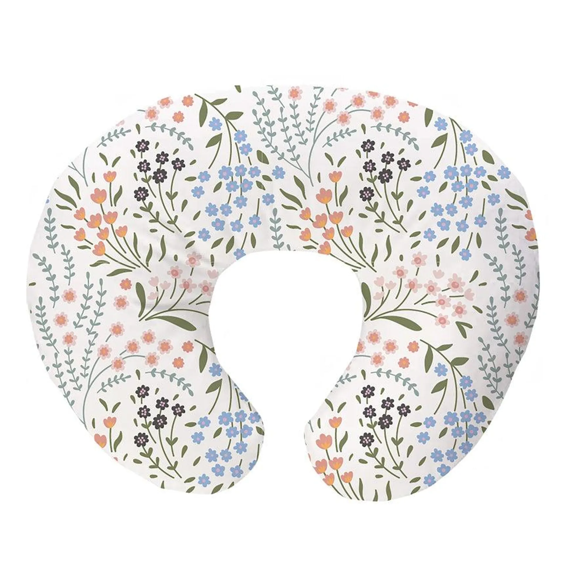 Coussin d'Allaitement - Fleurs Colorées