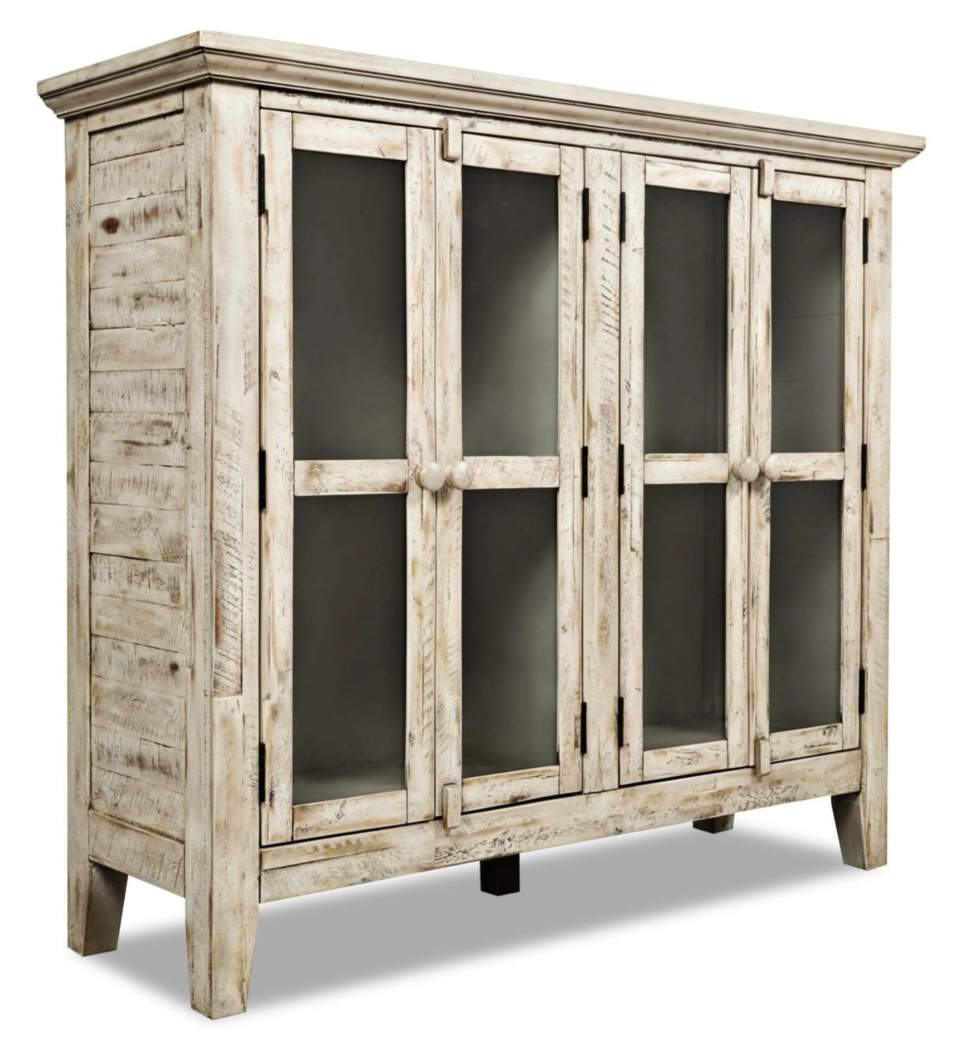 Armoire décorative Rocco de 48 po avec 4 portes - crème