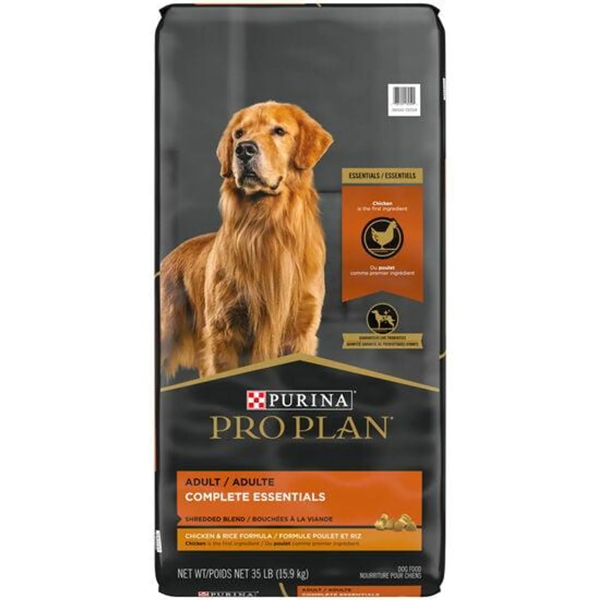 Bouchées à la viande formule « Complete Essentials » au poulet et riz pour chiens, 15,9 kg