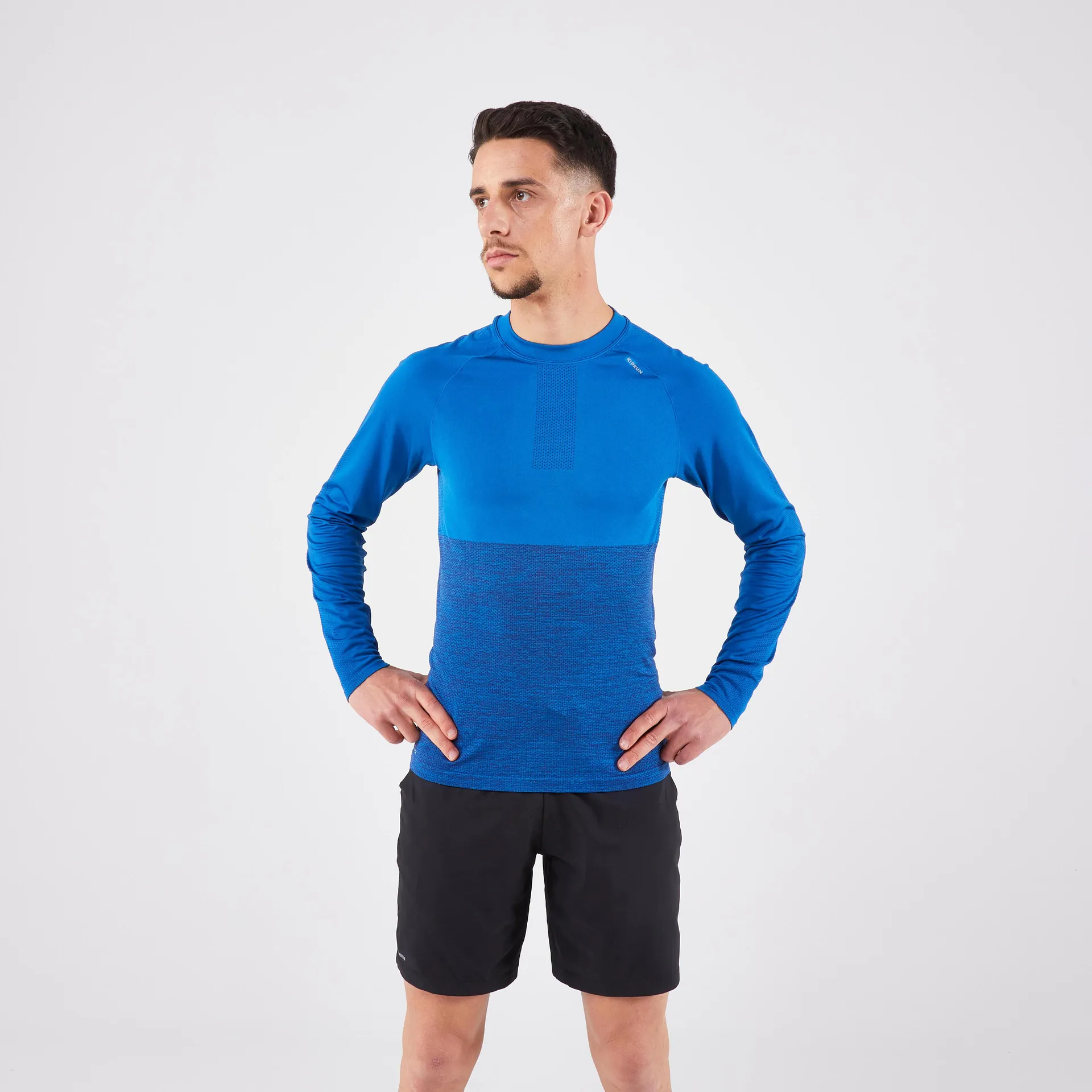 Chandail de course homme - Run 500 bleu royal