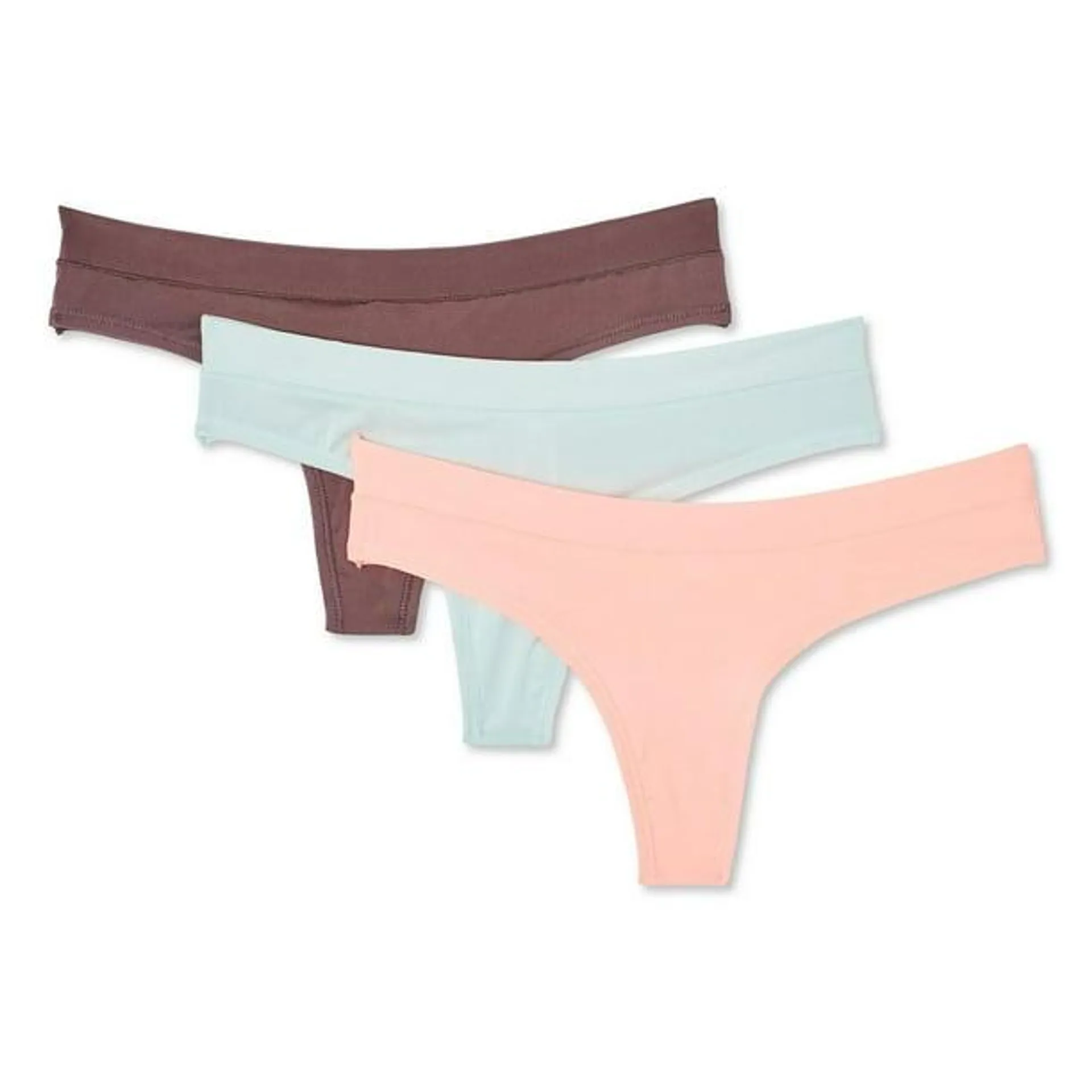 Lot de 3&nbsp;tangas en microfibre George pour femmes Tailles P-TG