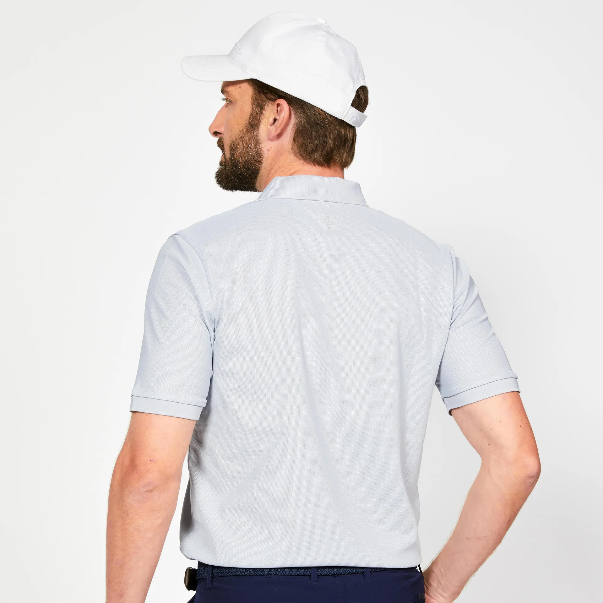 Polo de golf à manches courtes homme – WW 500 gris perle