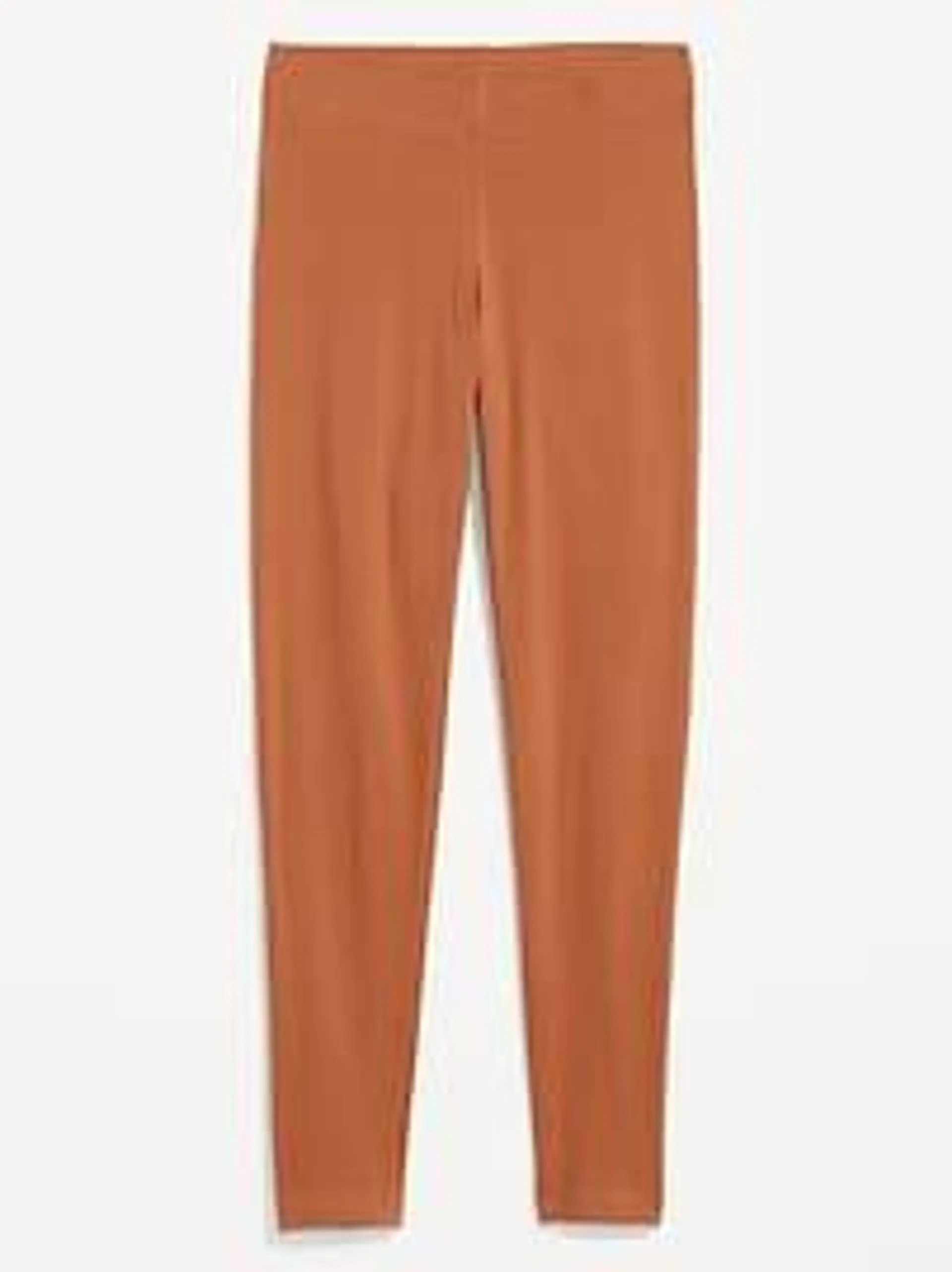 High Waisted Jersey Ankle Leggings