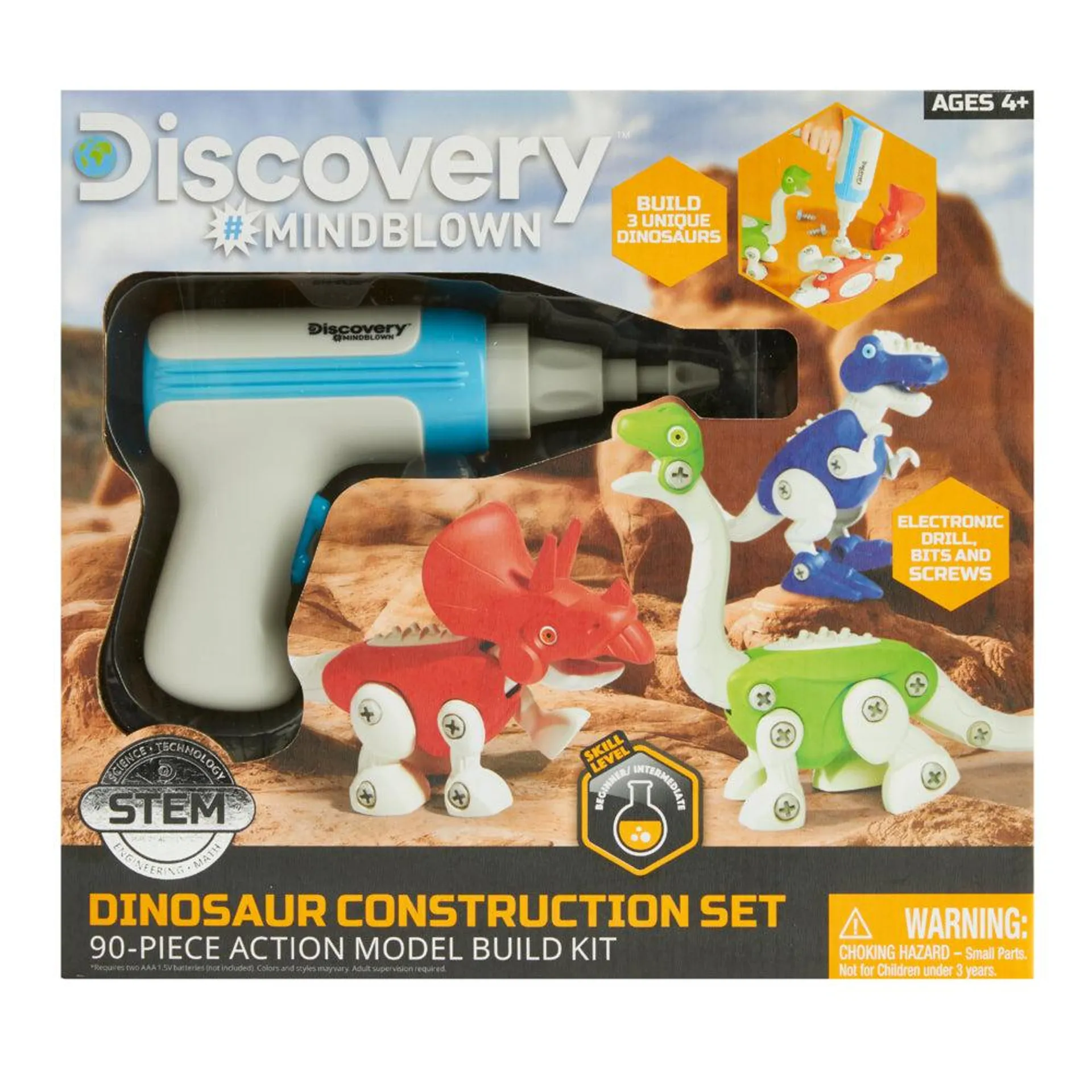 Jeu de construction de dinosaures Discovery de 90 pièces