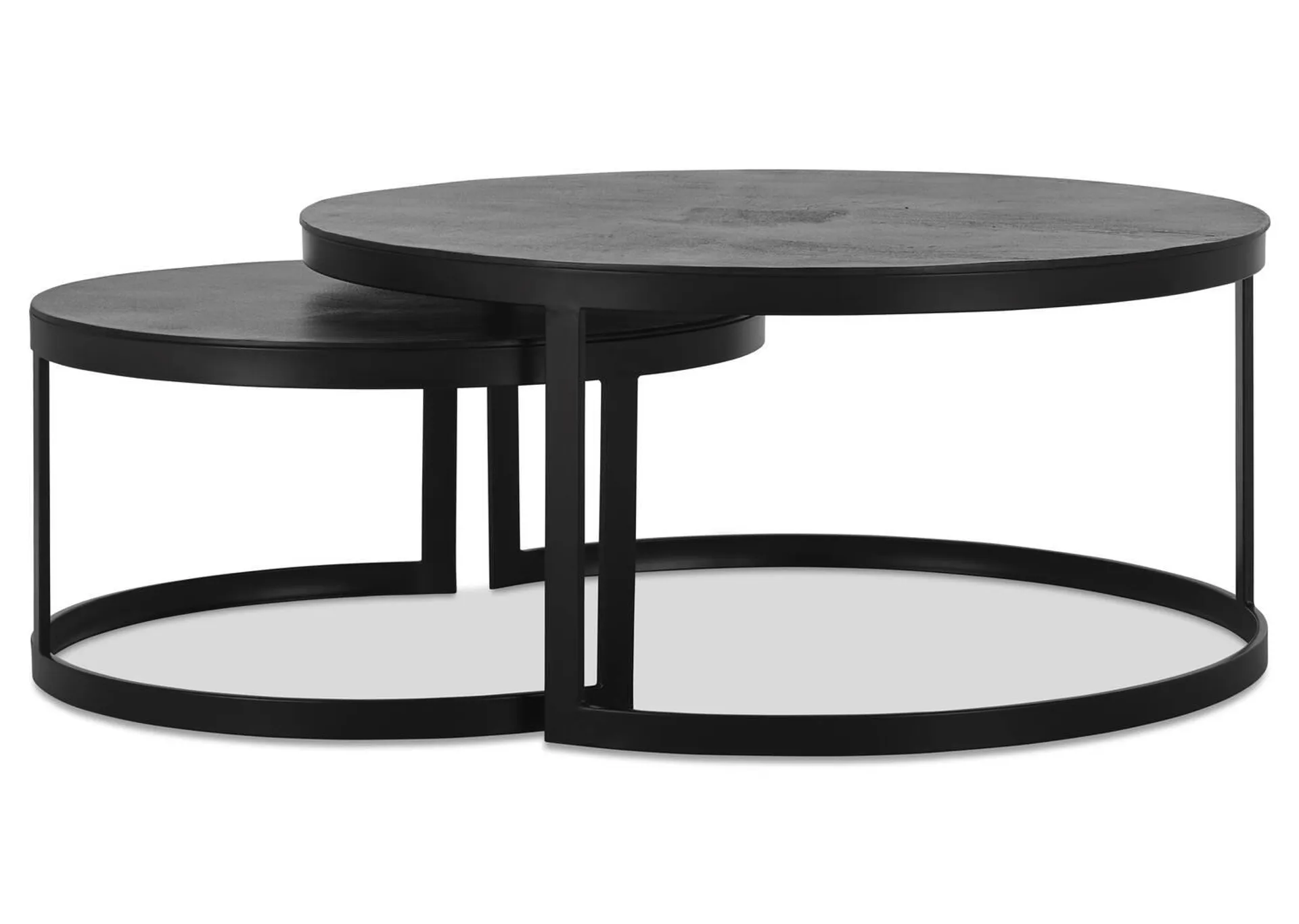 Tables basses gigognes Irwin en métal recyclé