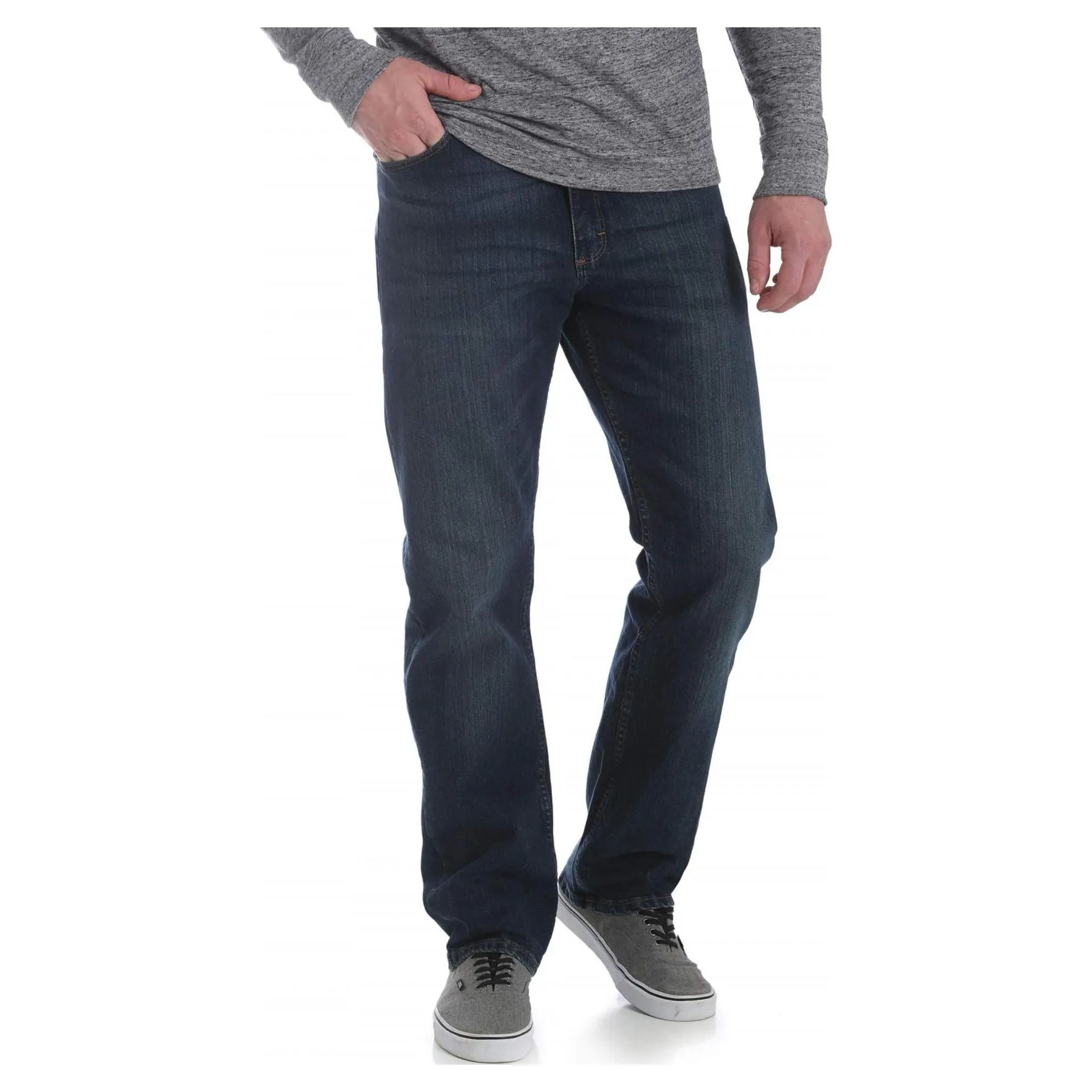 Wrangler Men's and Big Men's Relaxed Fit Jeans with Flex