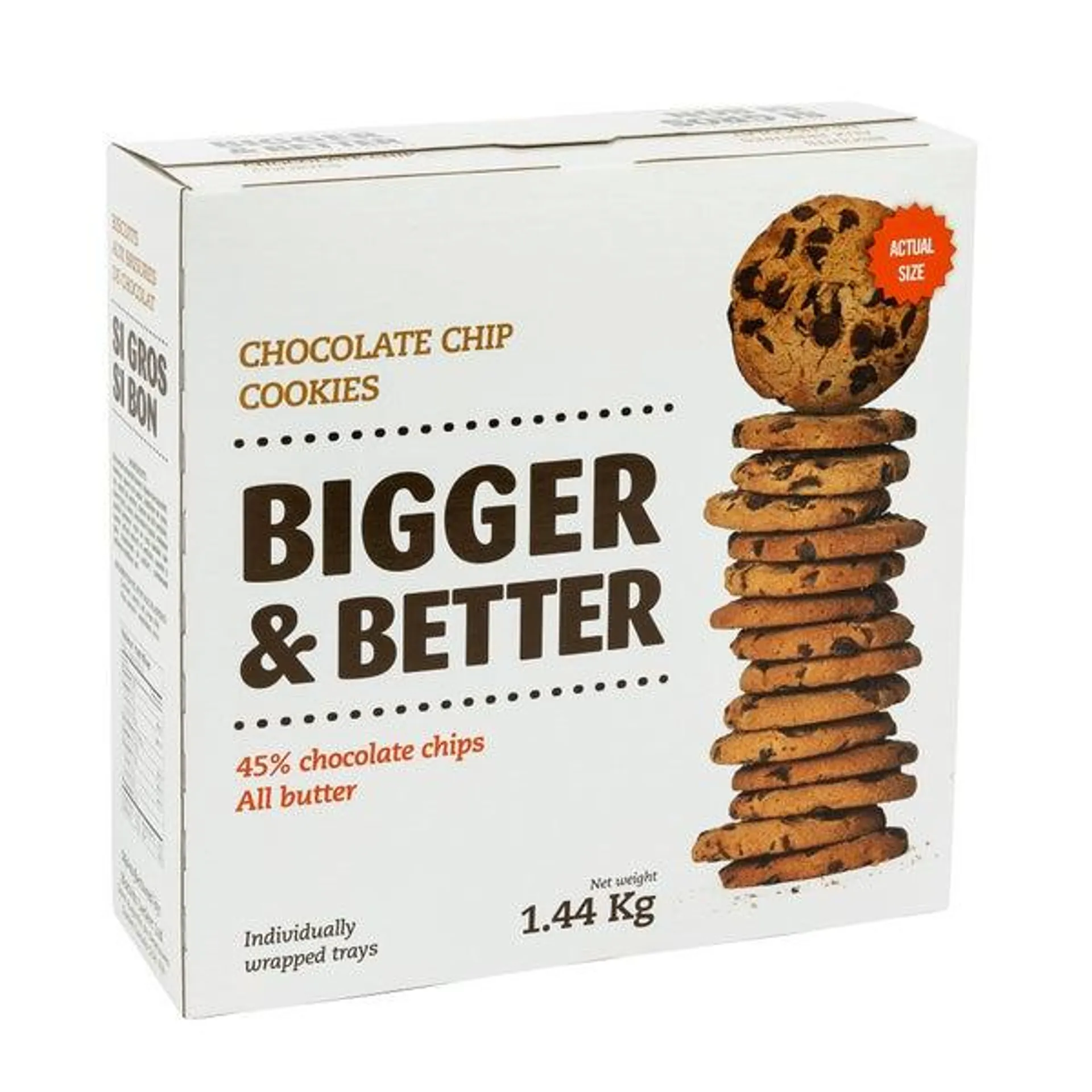 Bigger & Better Chocolate Chip Cookies, 1.44 kg