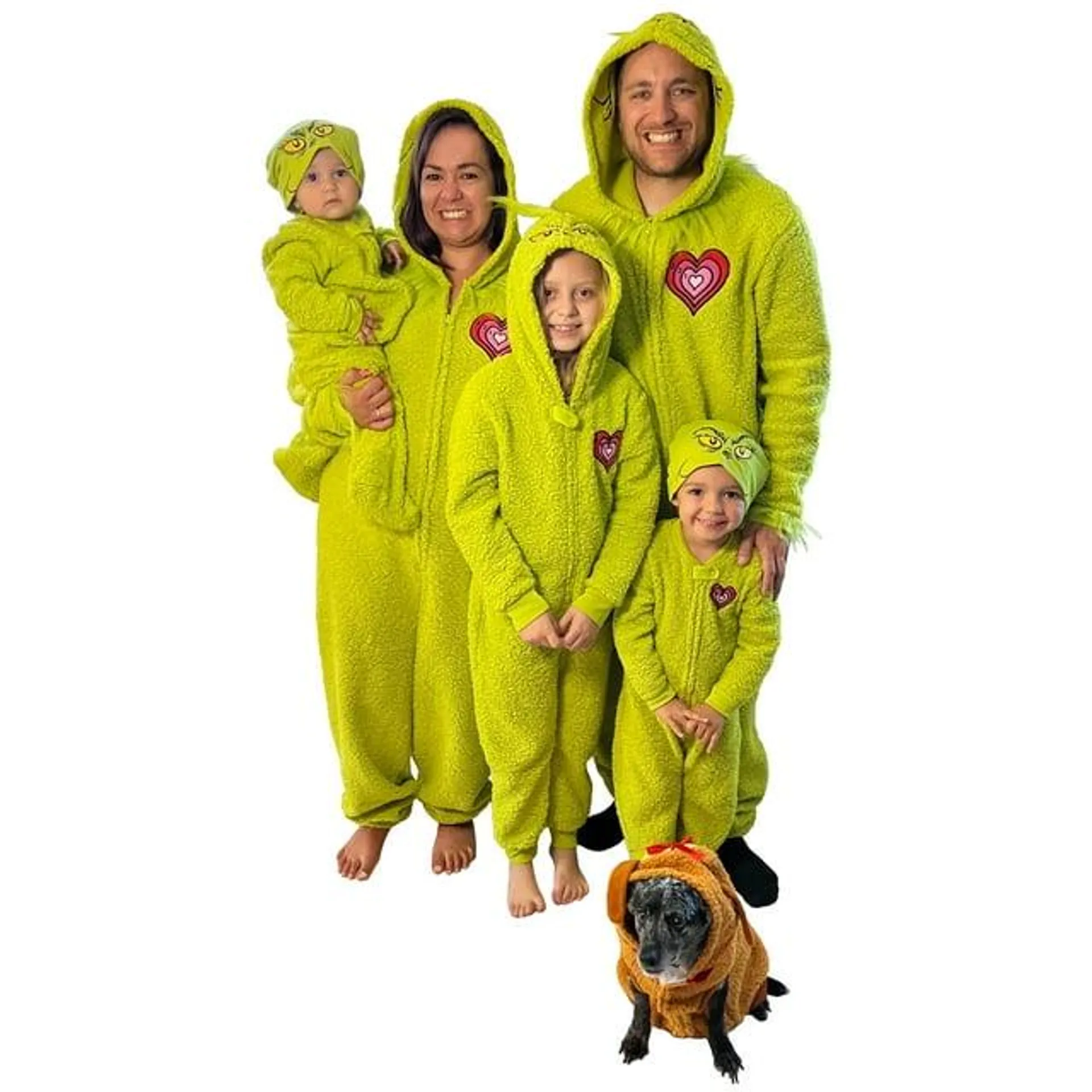 Dr. Seuss Men’s The Grinch Christmas Matching Family Pajamas Union Suit, Sizes S-2XL