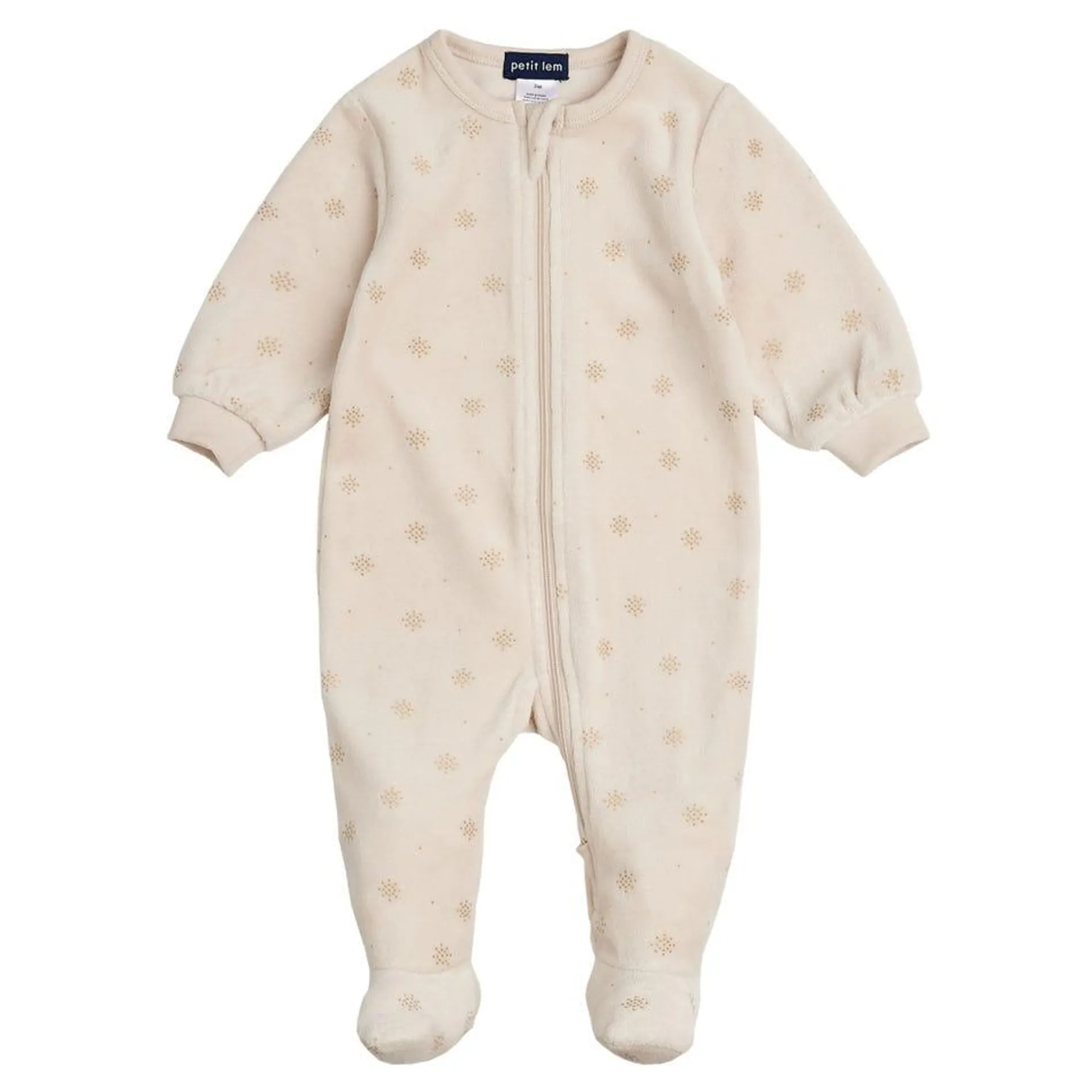 Dots Velours Pajamas 0-24m