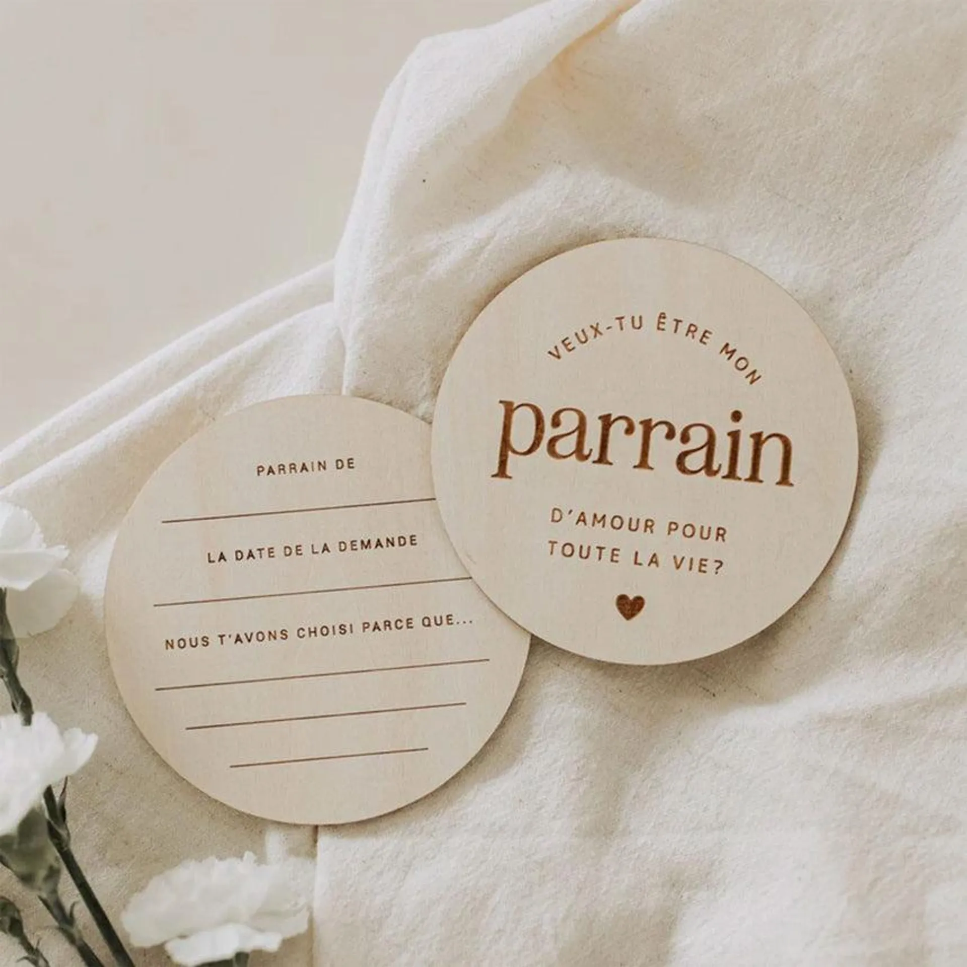 Pastilles en Bois - Parrain