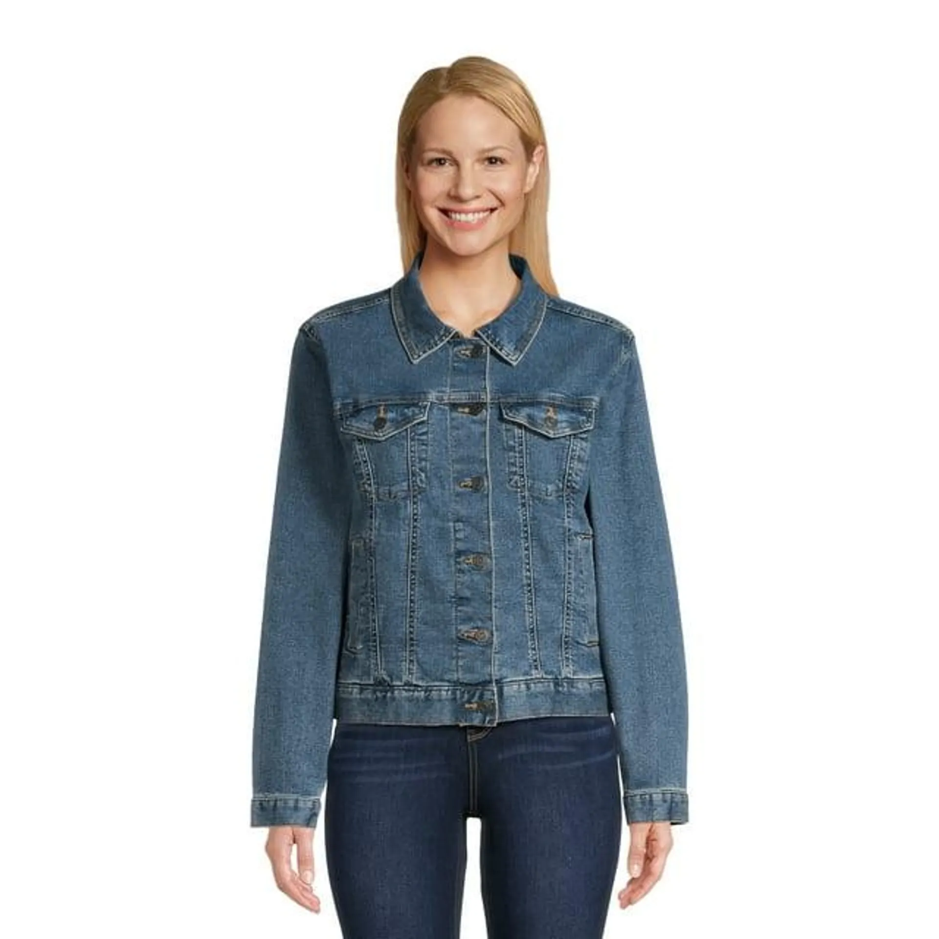 Time and Tru Women's Denim Jacket, Sizes XS-XXXL