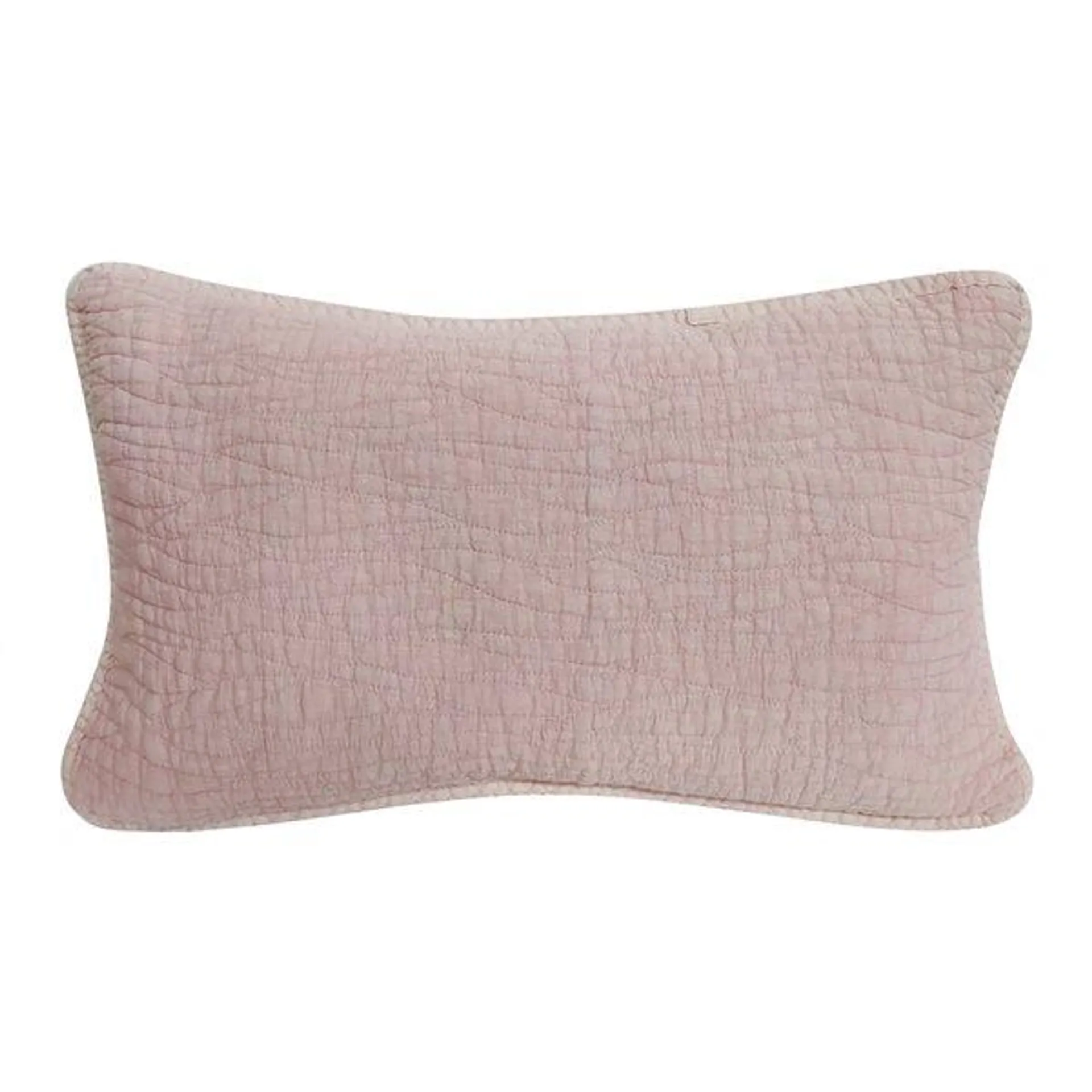 Coussin décoratif rectangulaire de 12 po x 20 po Carson par Gouchee Home, rose