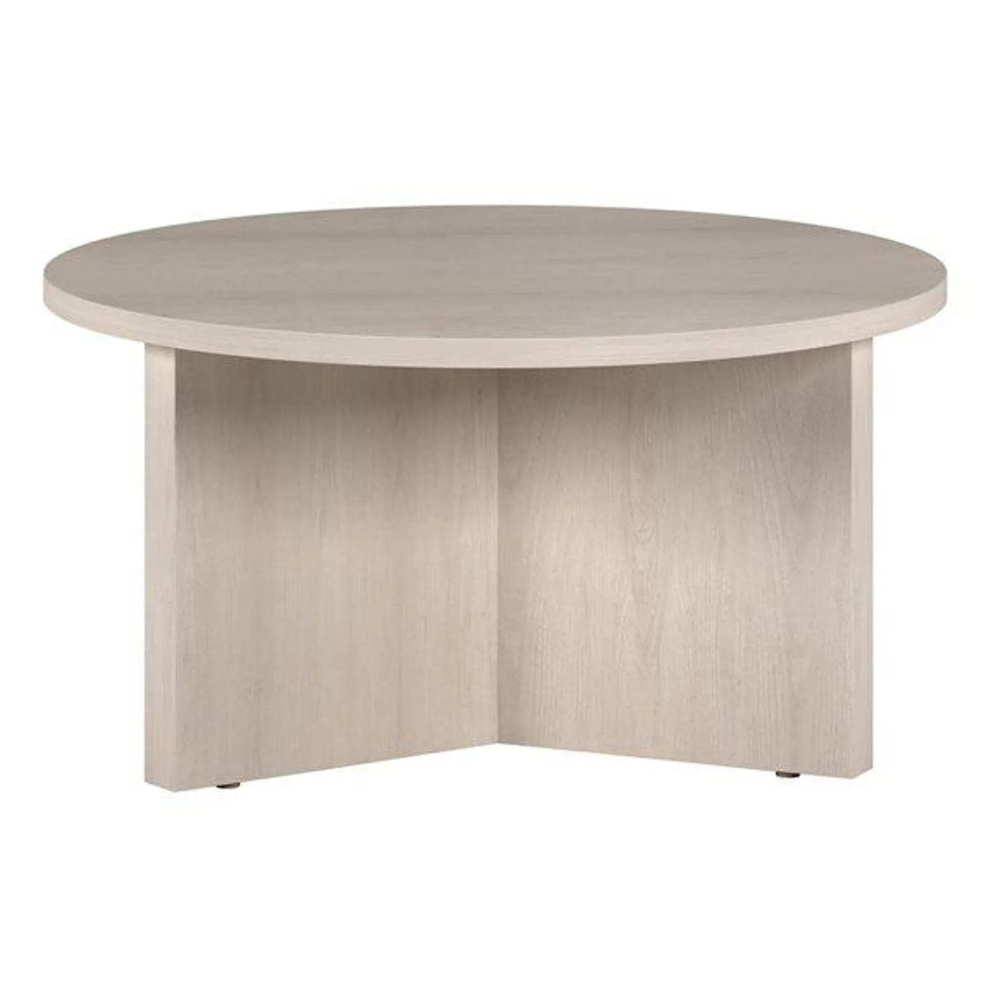 Table basse ronde Anders de Hailey Home blanc aulne en composite