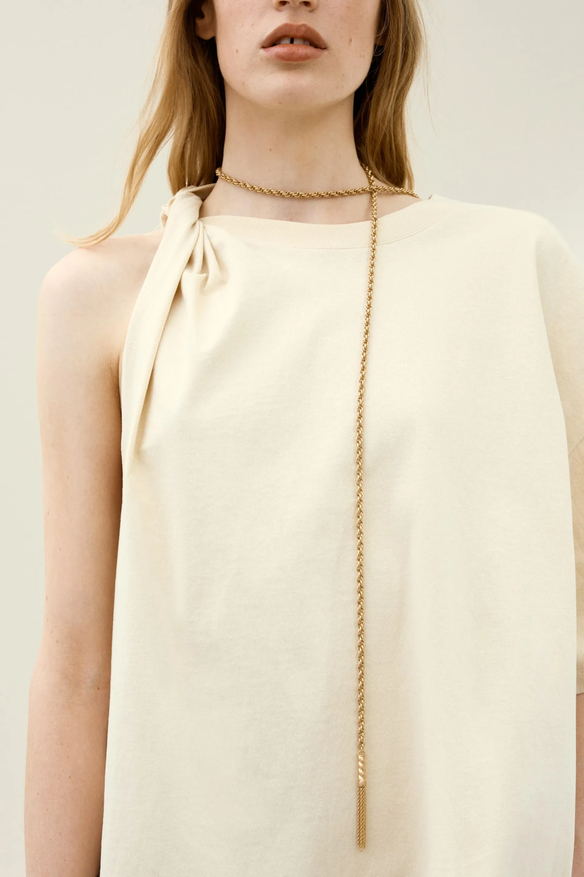 Collier en maille corde