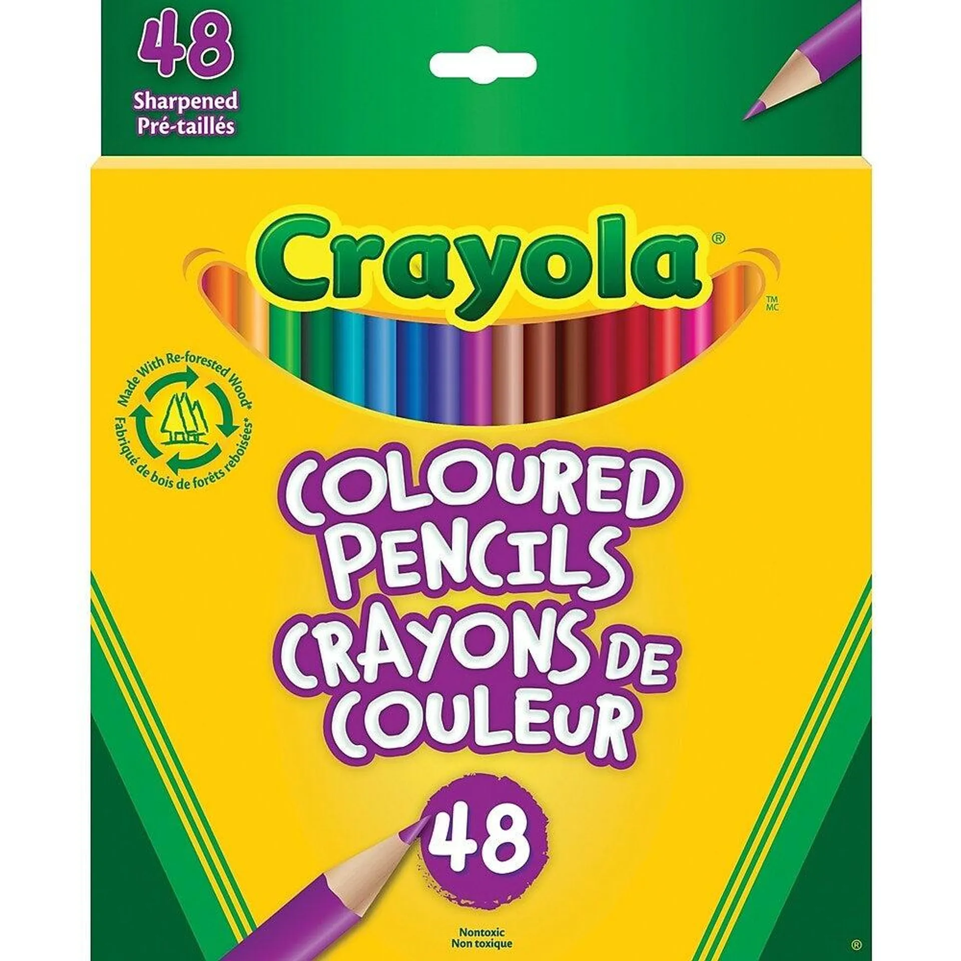 Crayola - Crayons de couleur - Paquet de 48