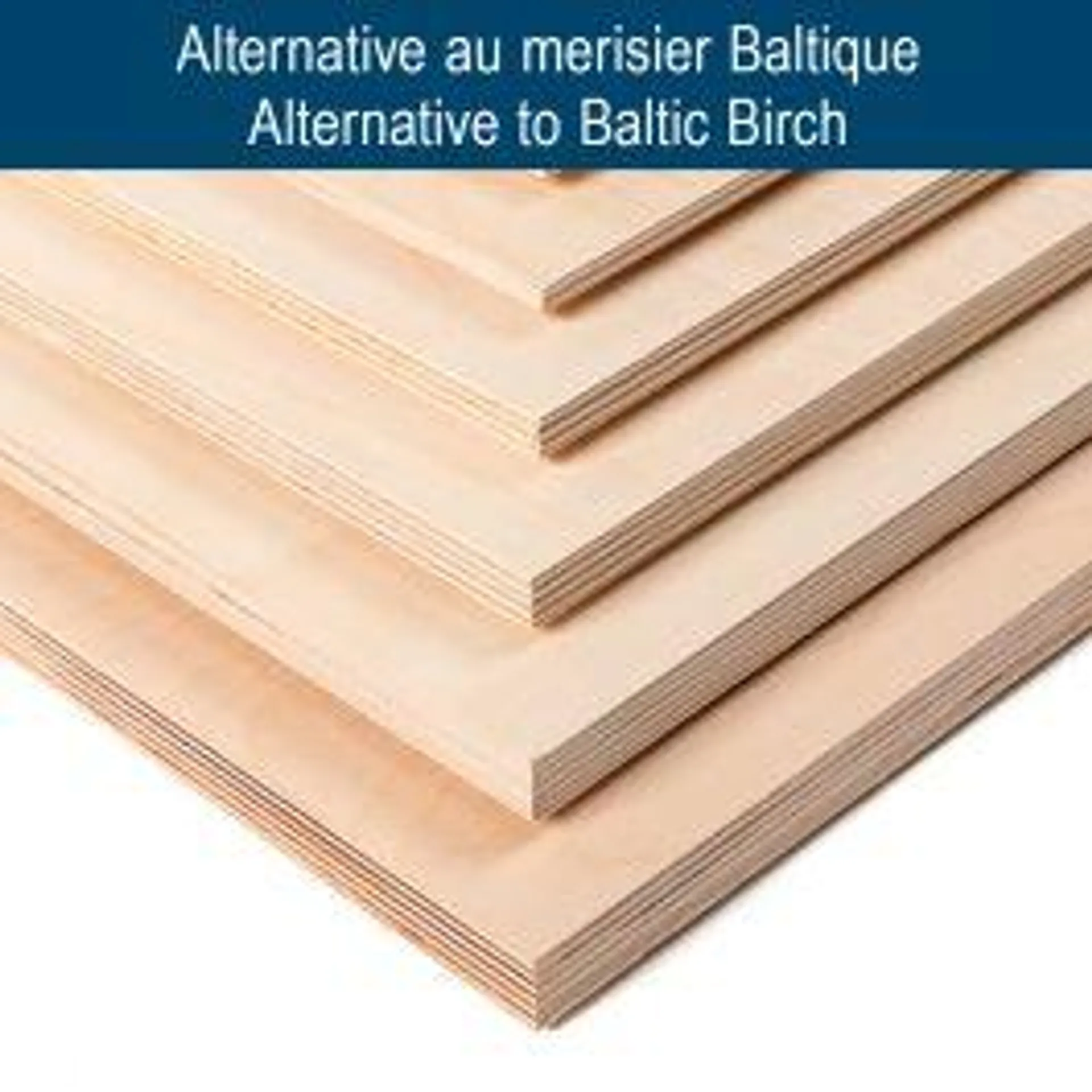 Contreplaqué multi pano merisier-centre merisier - 1" (24mm) 23 7/8'' x 47 7/8''