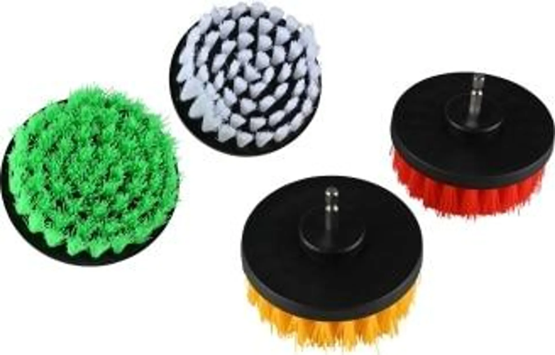 TITAN 4 pc Power Drill Cleaning Brush Set