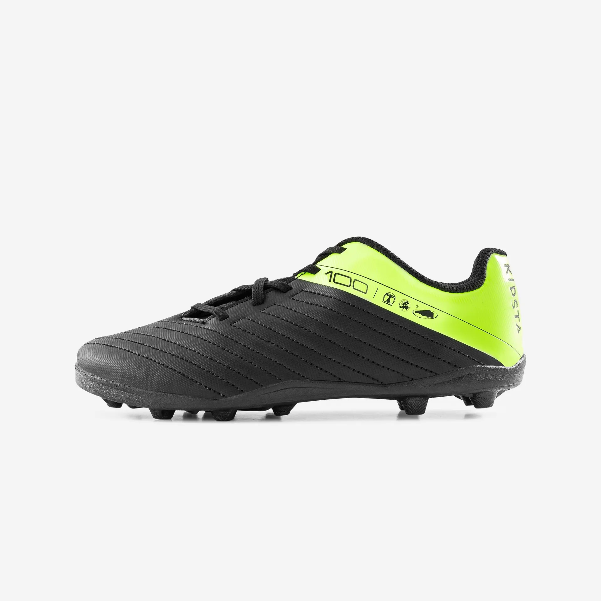 Chaussures de soccer enfant – FG 100 noir