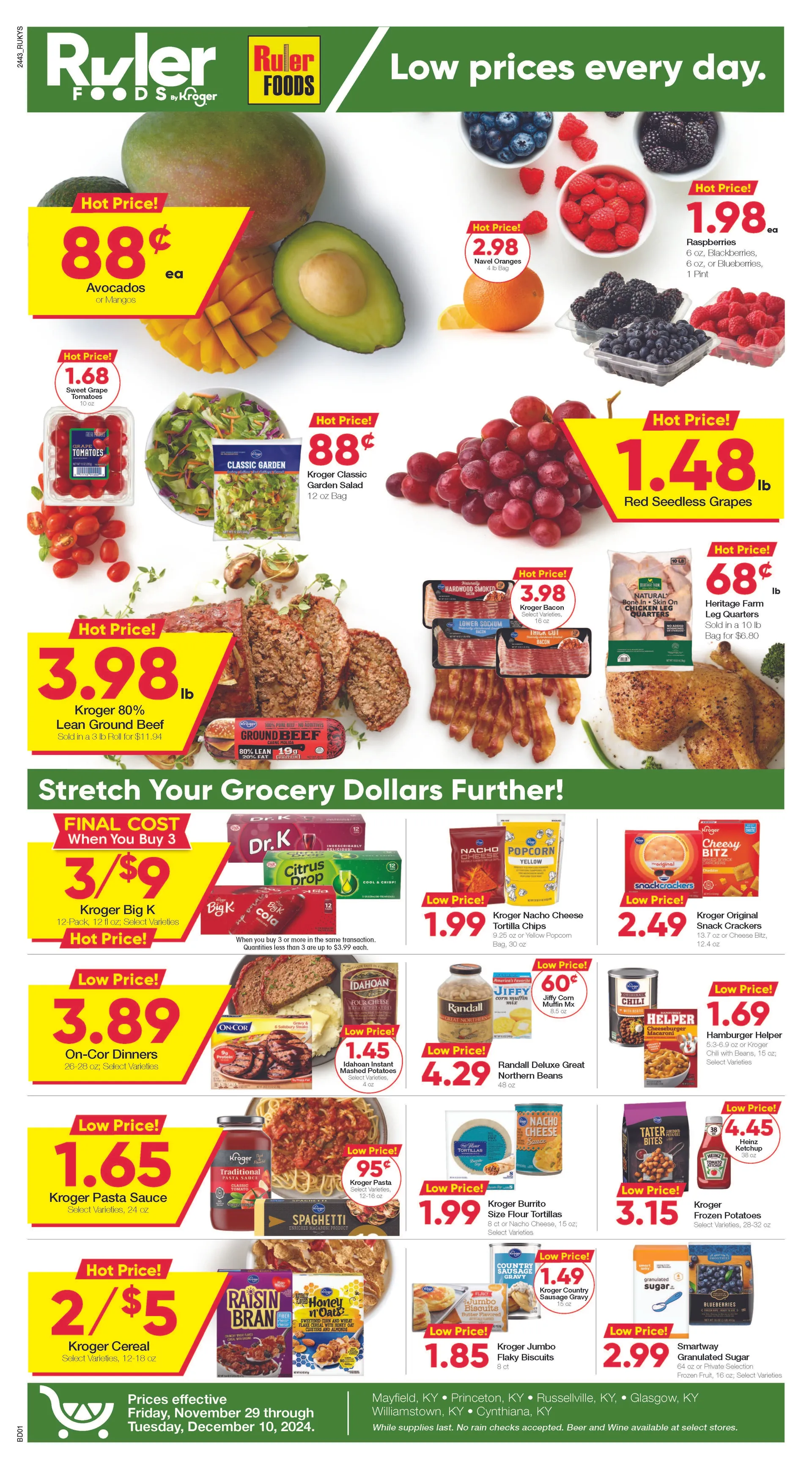 Weekly ad Ruler Foods Weekly Ad from November 29 to December 6 2024 - Page 