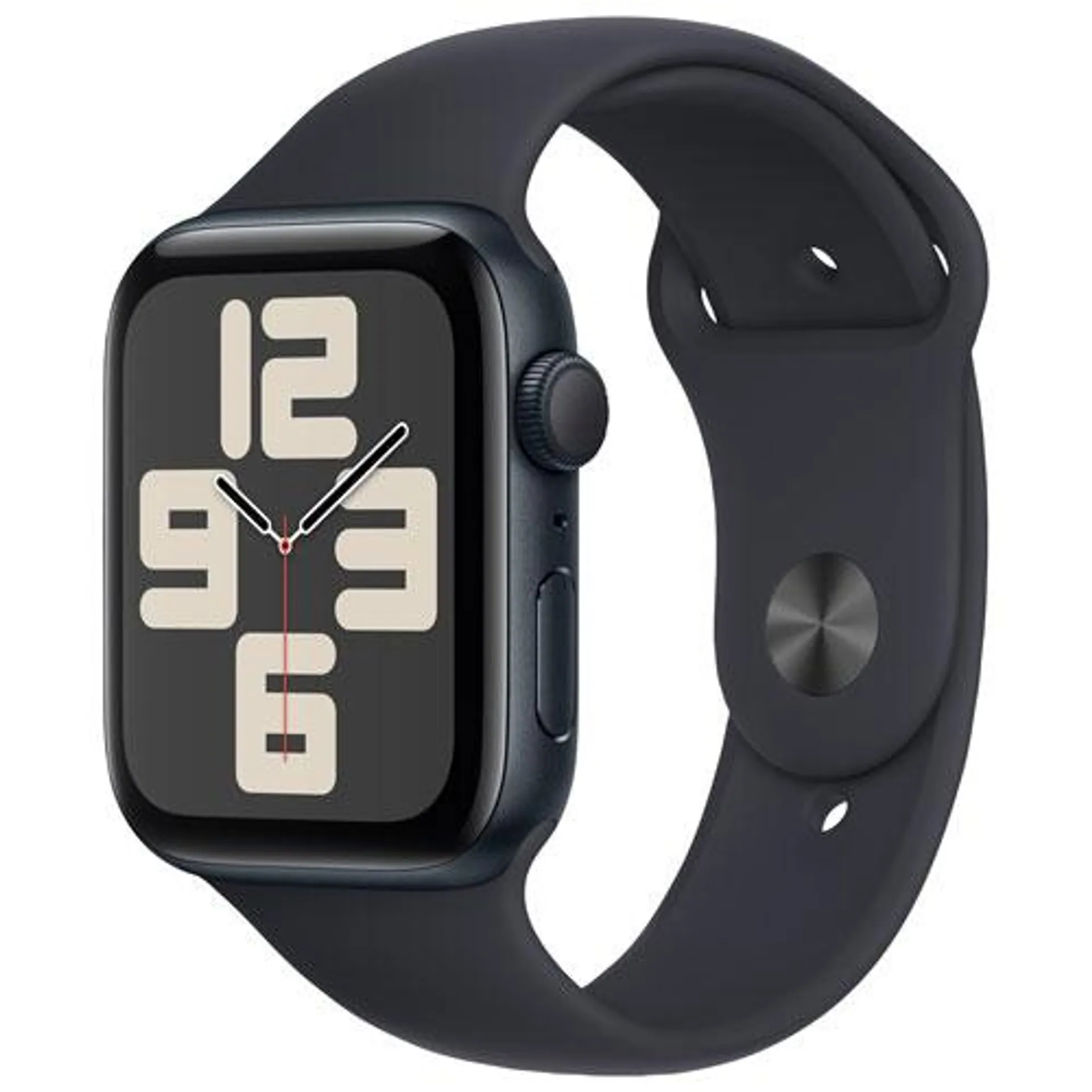 Open Box - Apple Watch SE (GPS) 44mm Midnight Aluminum Case with Midnight Sport Band - Medium / Large