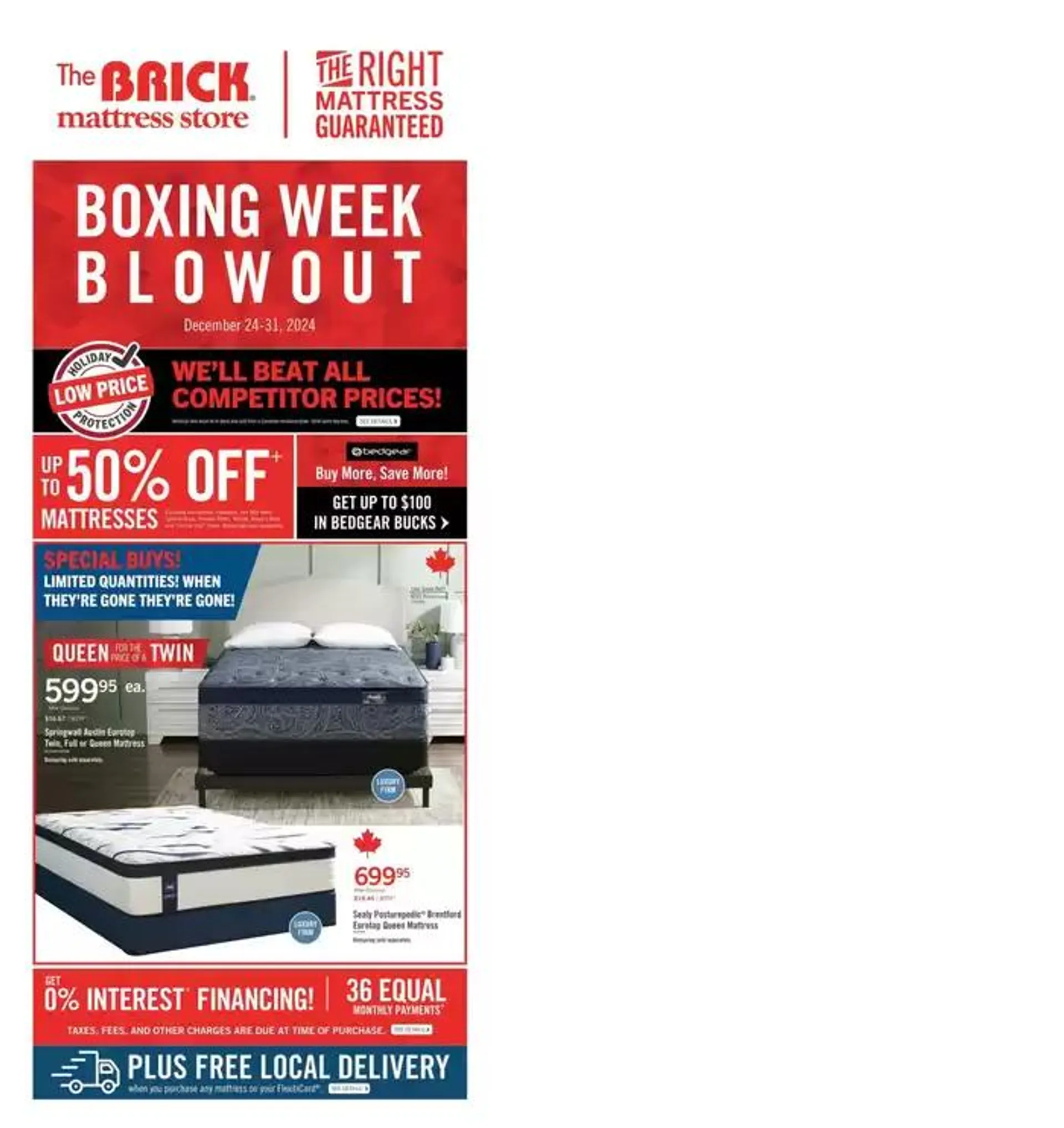 Brick Mattress Store from December 24 to December 31 2024 - flyer page 4