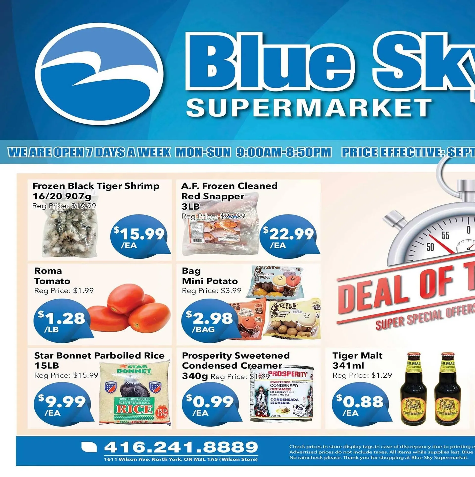 Blue Sky Supermarket flyer - 1