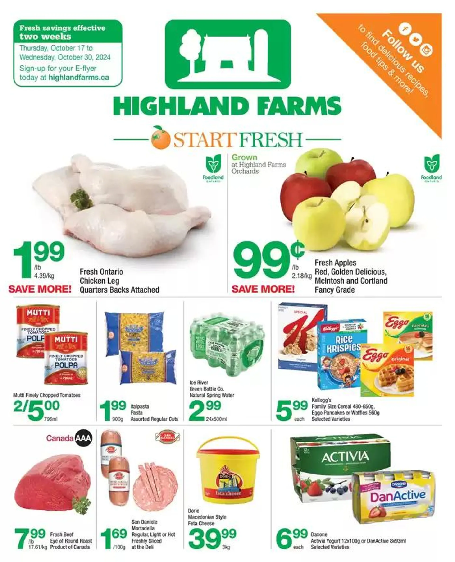 Highland Farms flyer - 1