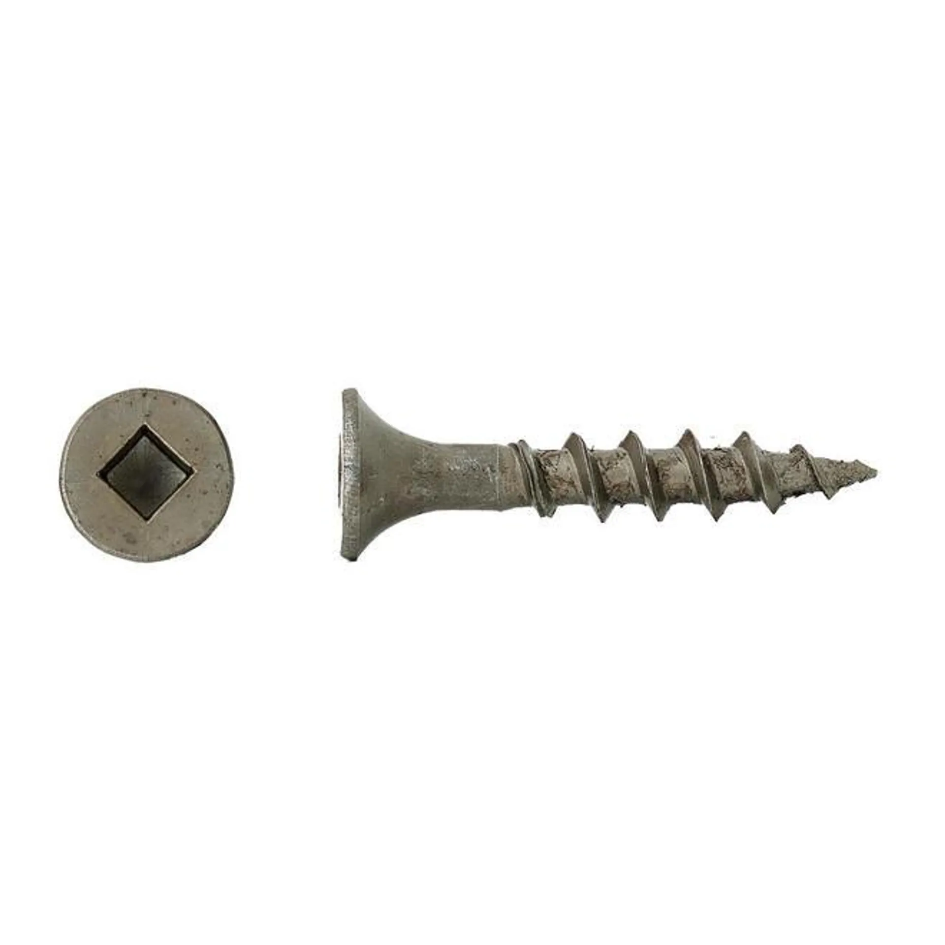 Plain Floor Screw Square Bugle Head Regular Wood Point - 500/Box, 8 x 1 in