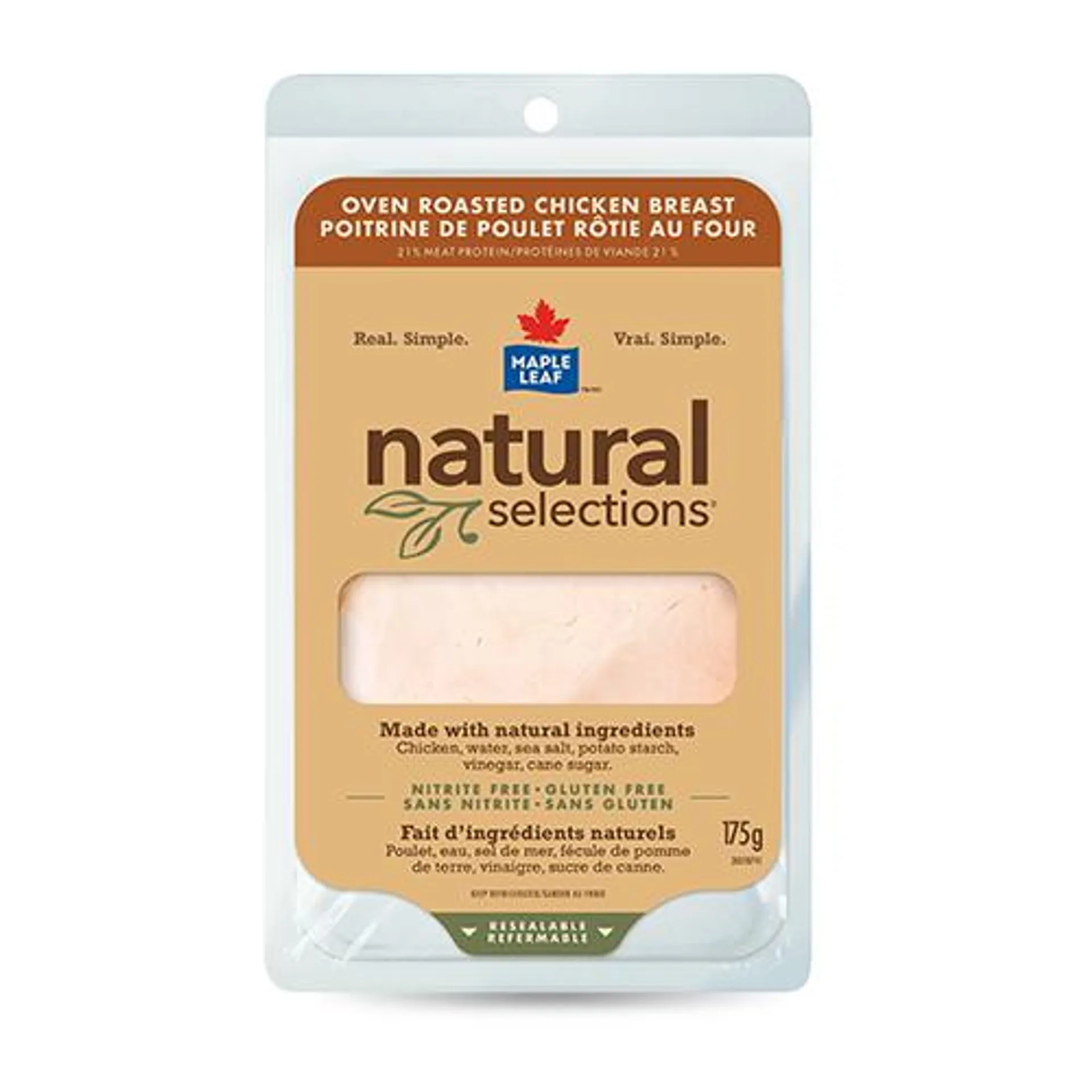 Maple Leaf Natural Selections Oven Roasted Chicken Breast 175g