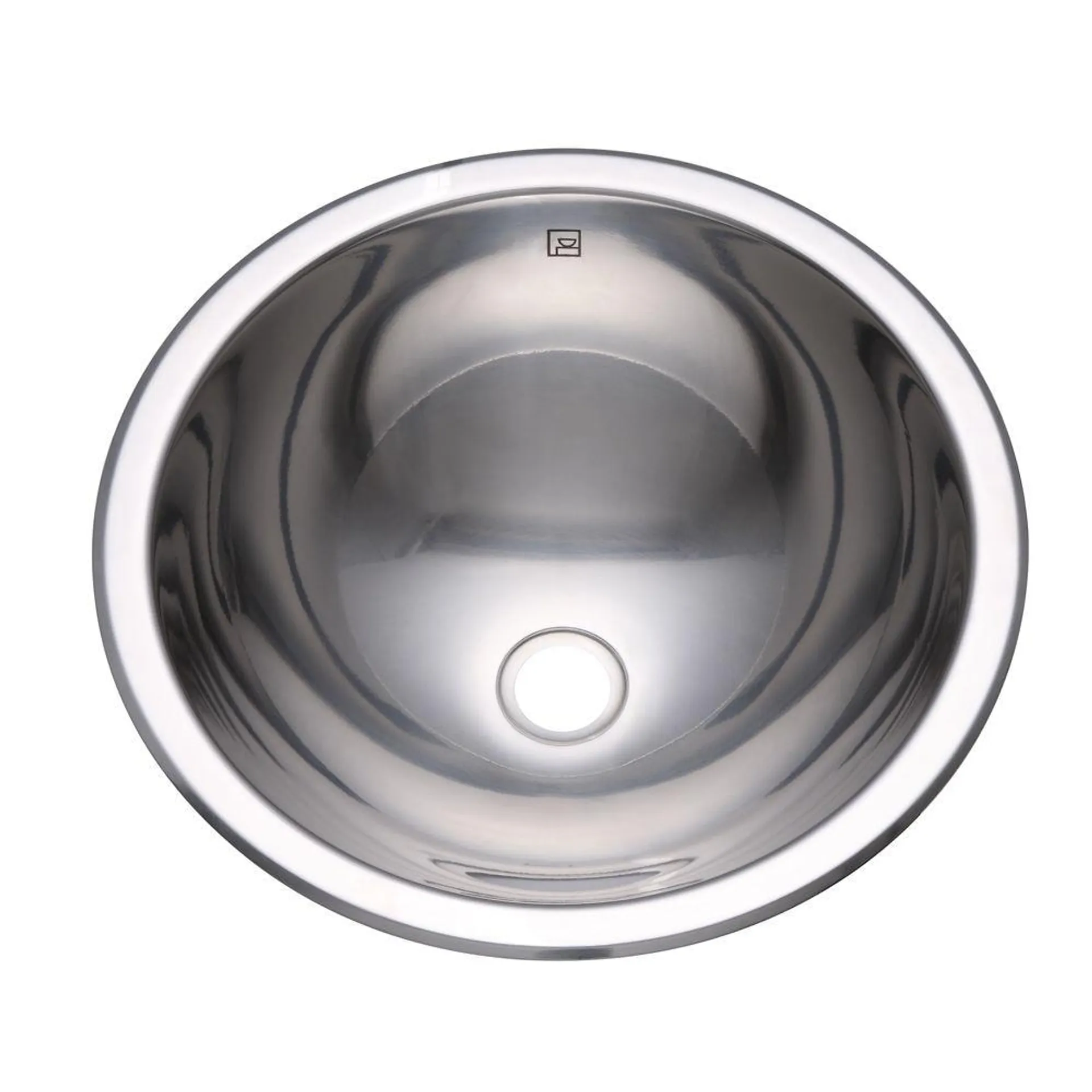 Teanna Stainless Steel Polished Round Drop-in or Undermount Lavatory