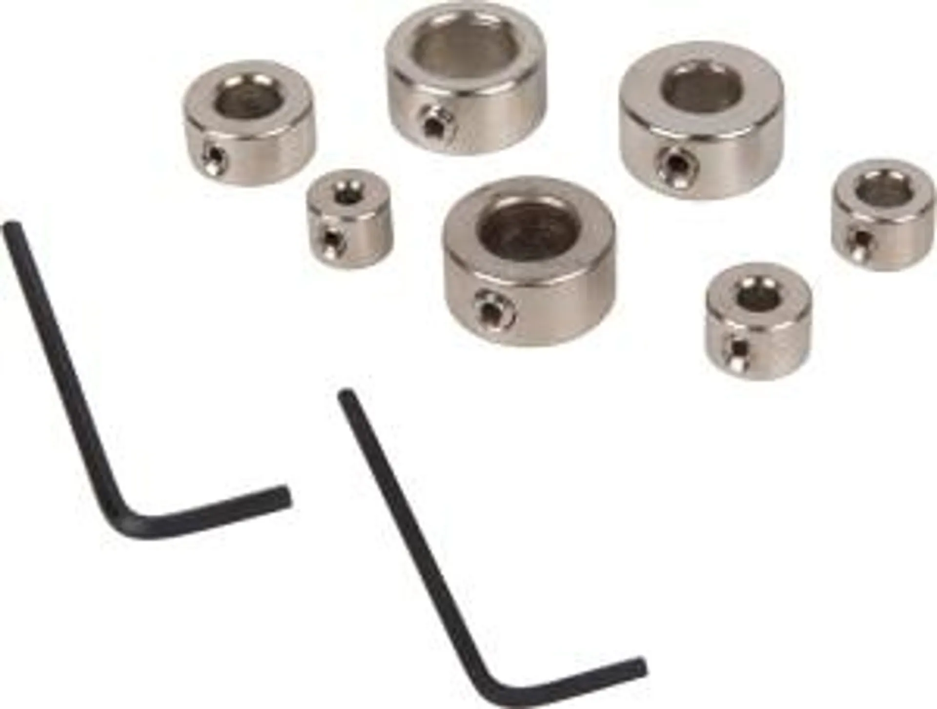7 pc Drill Bit Depth Stop Collar Set