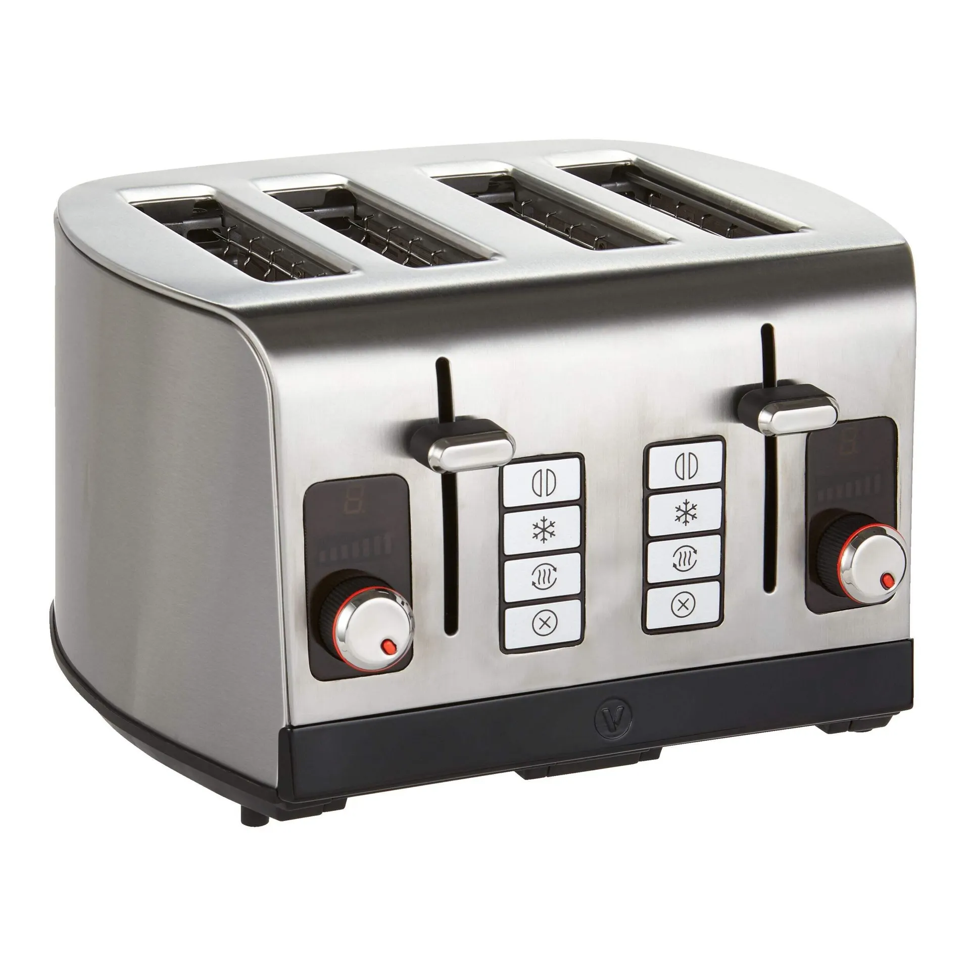 Vida by PADERNO Digital Stainless Steel Toaster, 4-Slice