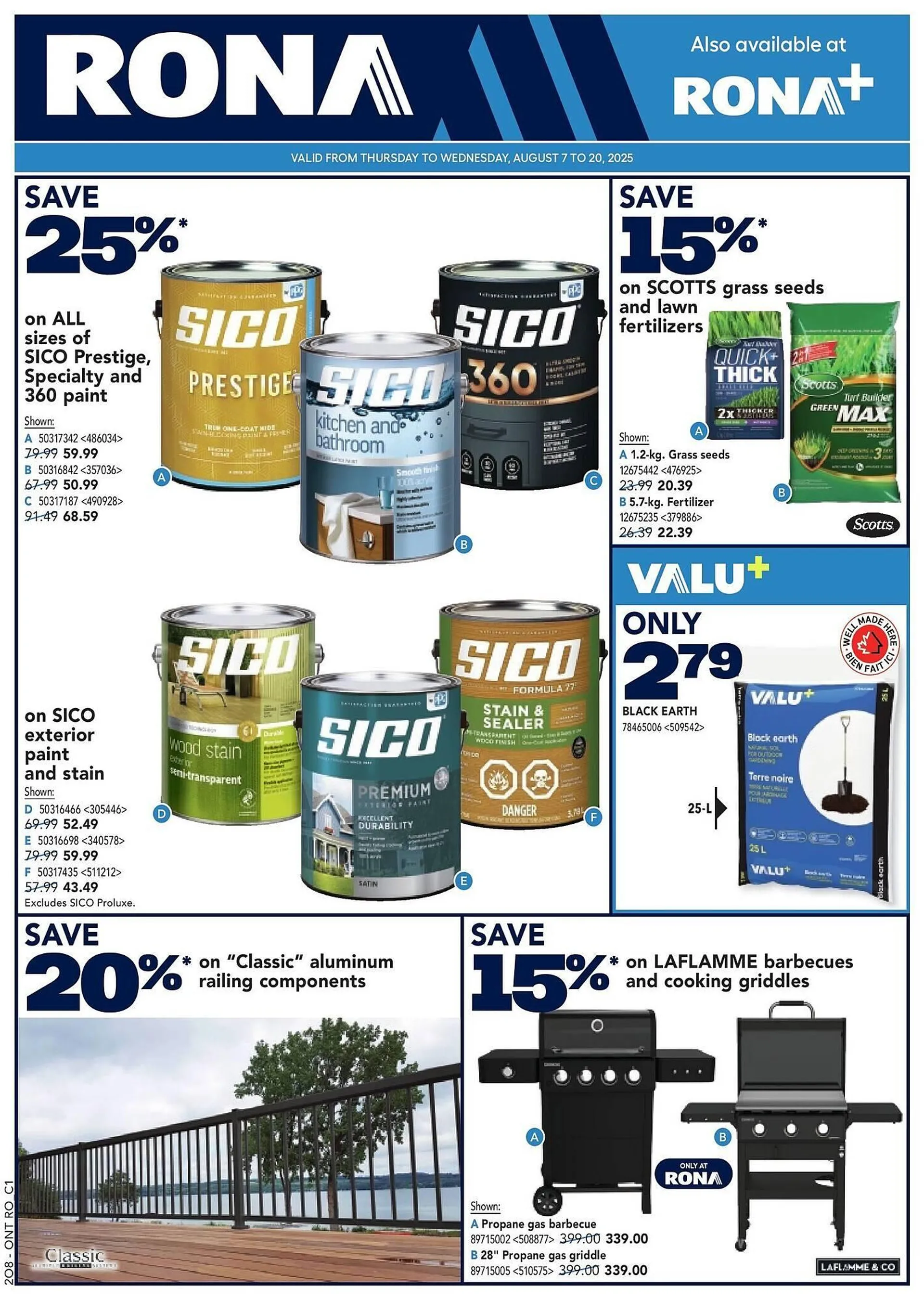 RONA flyer from August 7 to August 14 2025 - flyer page 1