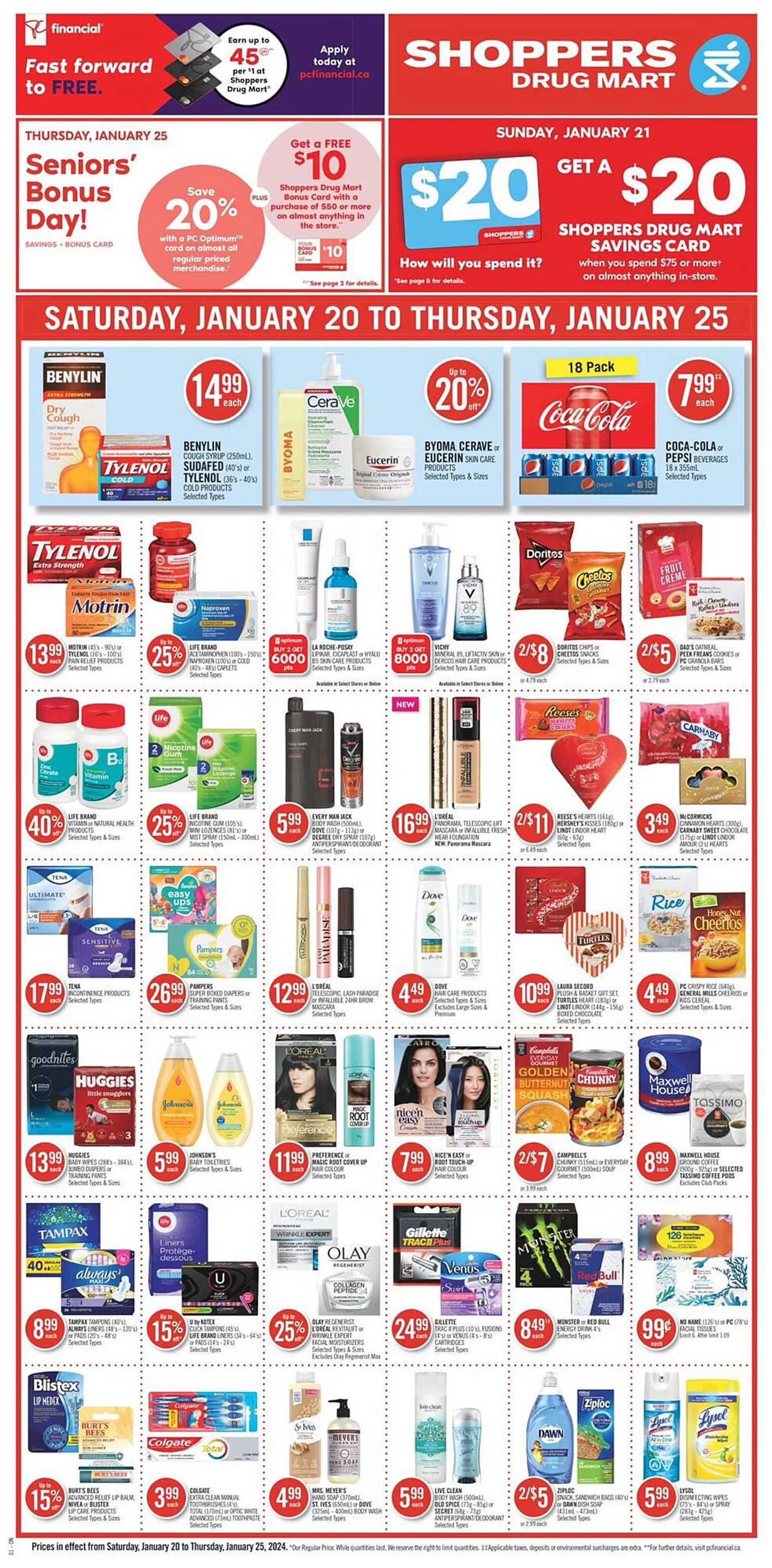 Shoppers Drug Mart flyer from January 20 to January 26 2024 - flyer page 