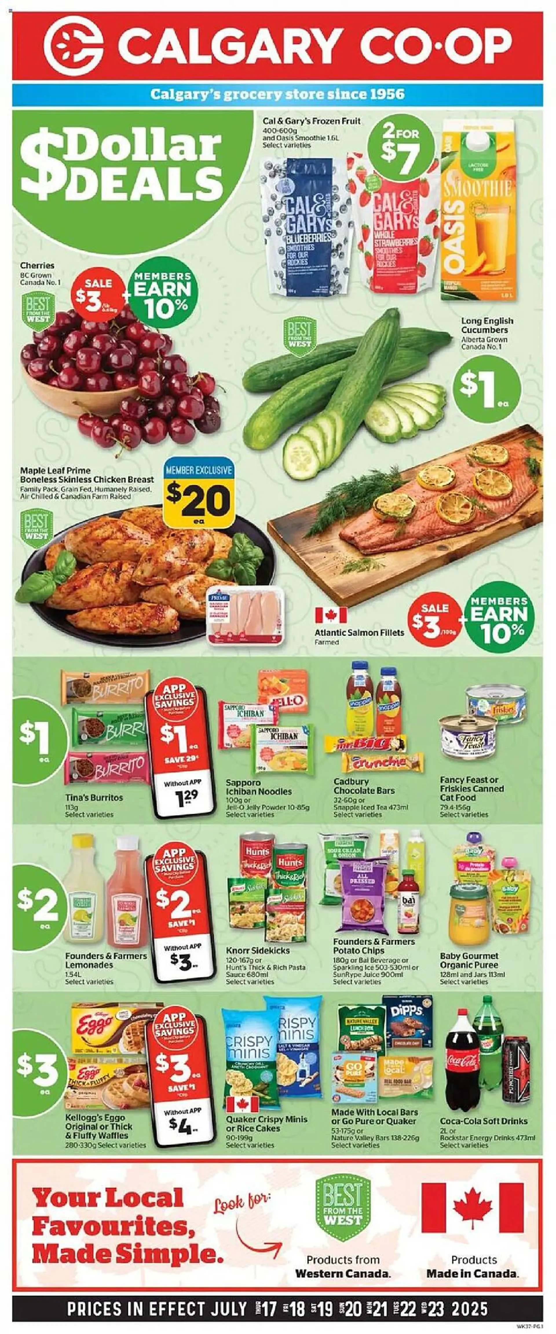 Calgary Co-op flyer from July 17 to July 23 2025 - flyer page 1