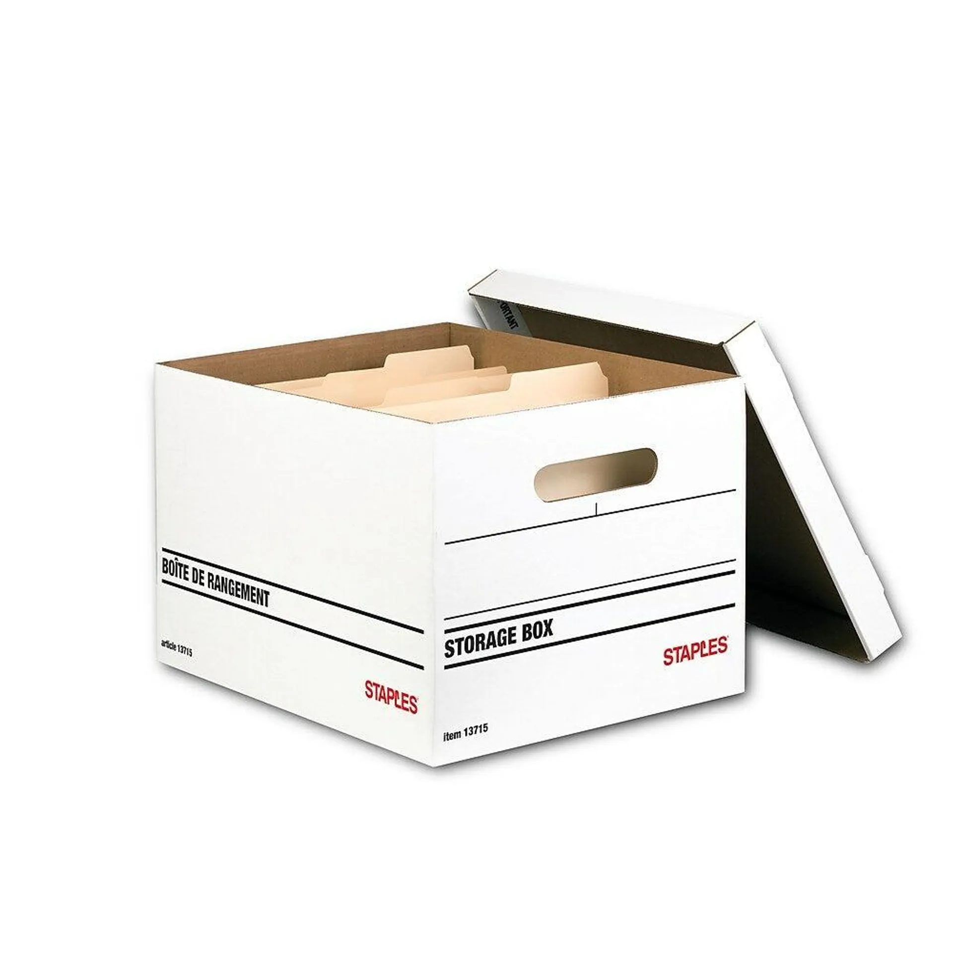 Staples Basic-Duty Storage Boxes - 6 Pack