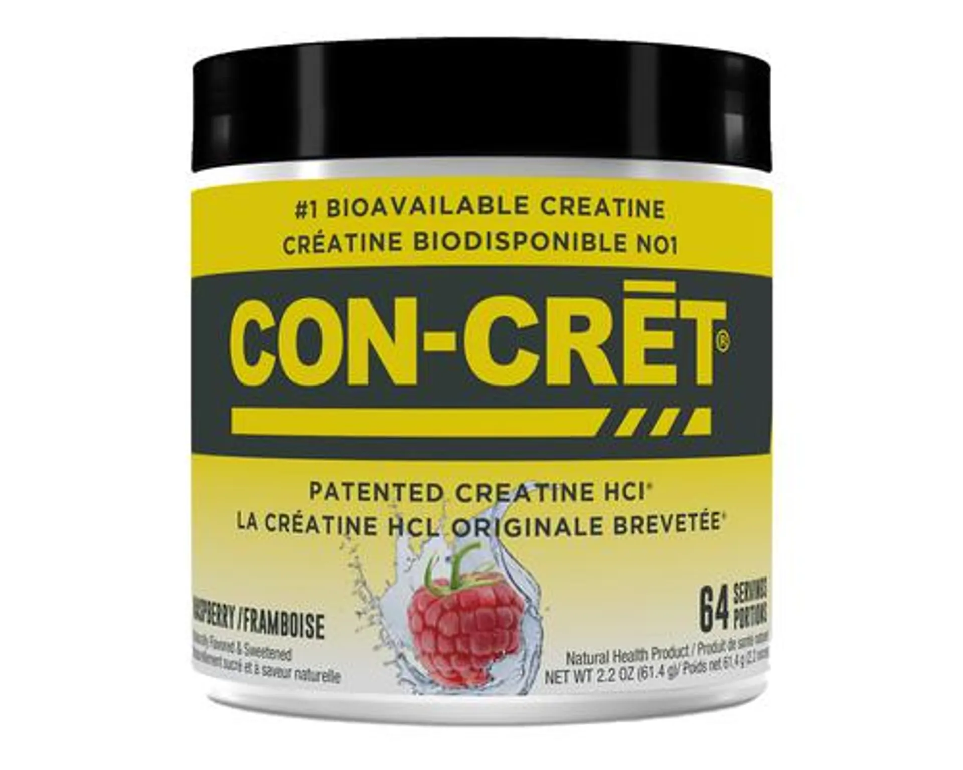 Con-Cret Creatine HCL Raspberry 64 Servings