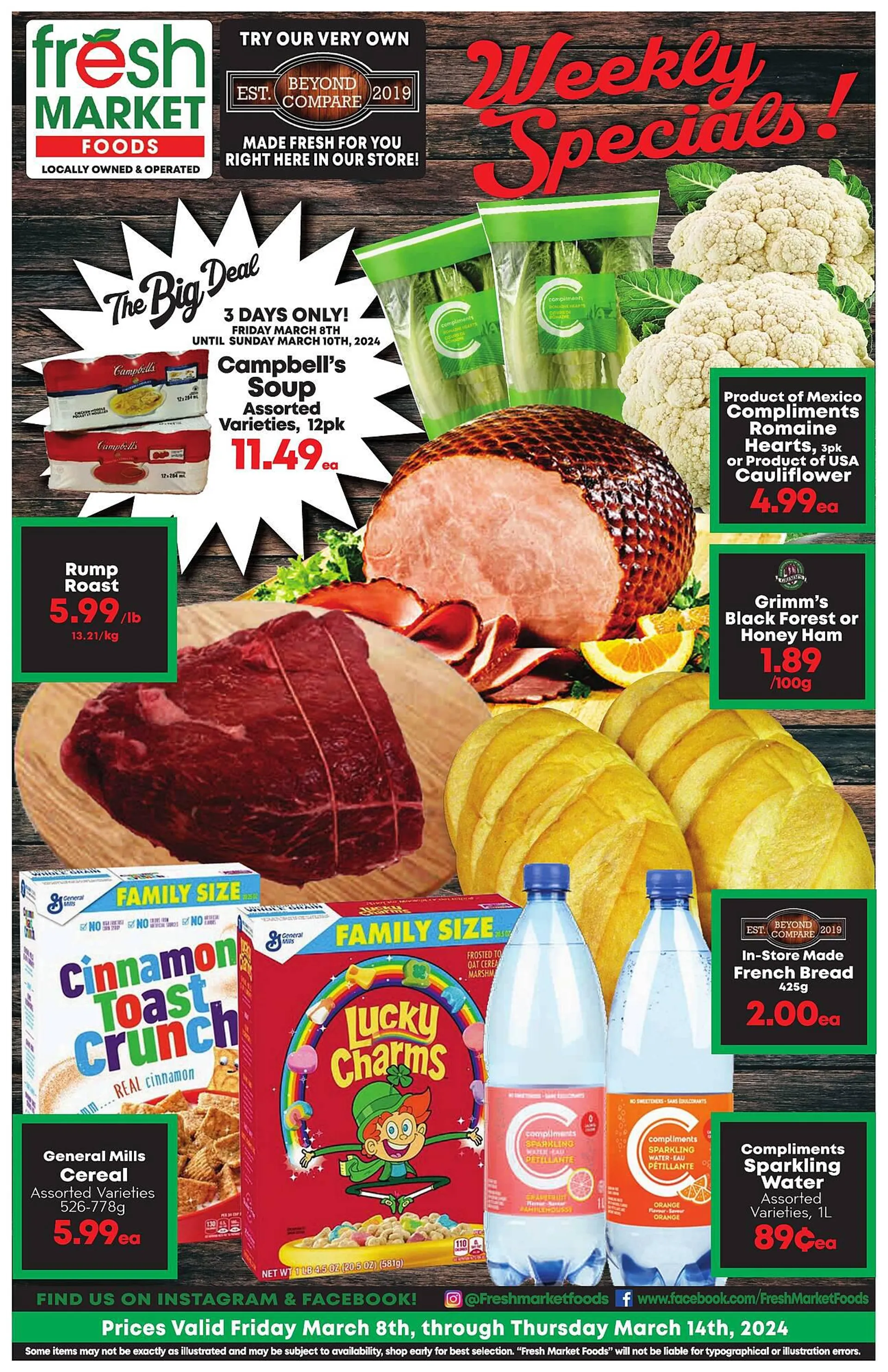 Fresh Market Foods flyer from March 8 to March 14 2024 - flyer page 