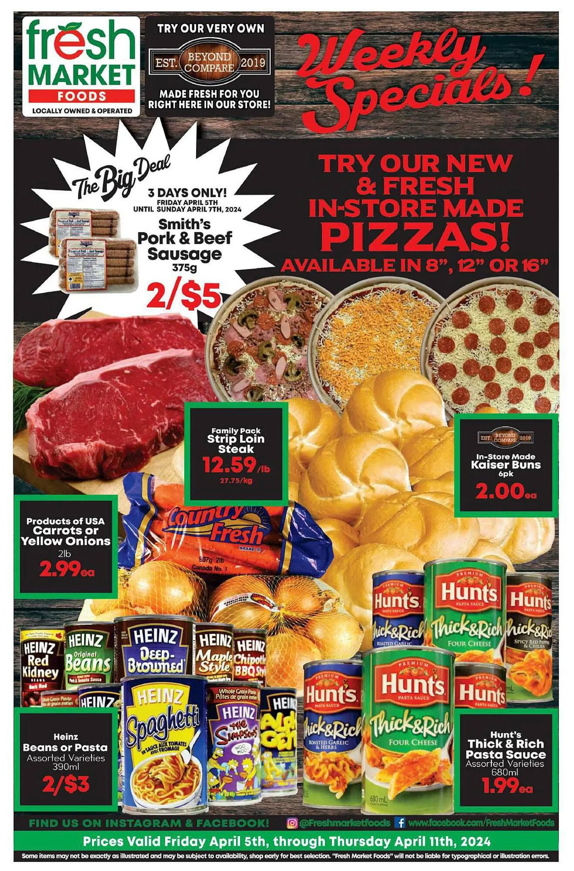 Fresh Market Foods flyer from April 5 to April 11 2024 - flyer page 