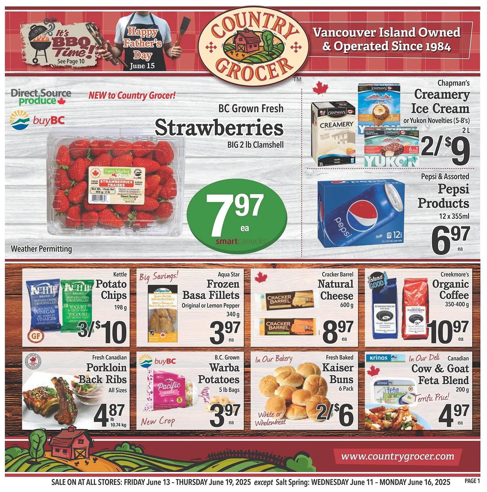 Country Grocer flyer from June 12 to June 18 2025 - flyer page 1