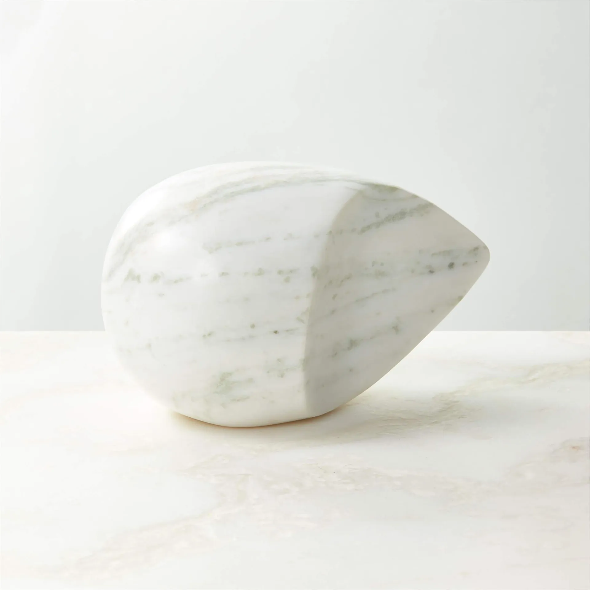 Nokomis White Onyx Decorative Object Small