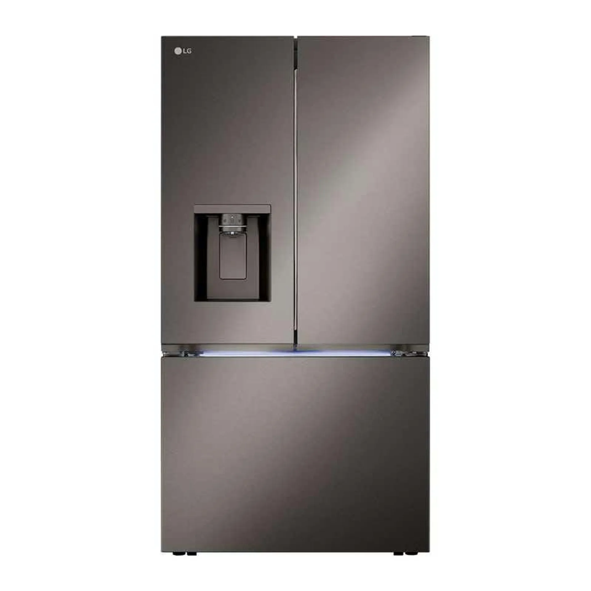 LG Réfrigérateur 26 pi3 36 po Inox Noir Congélateur en bas, Portes françaises - LRYXC2606D