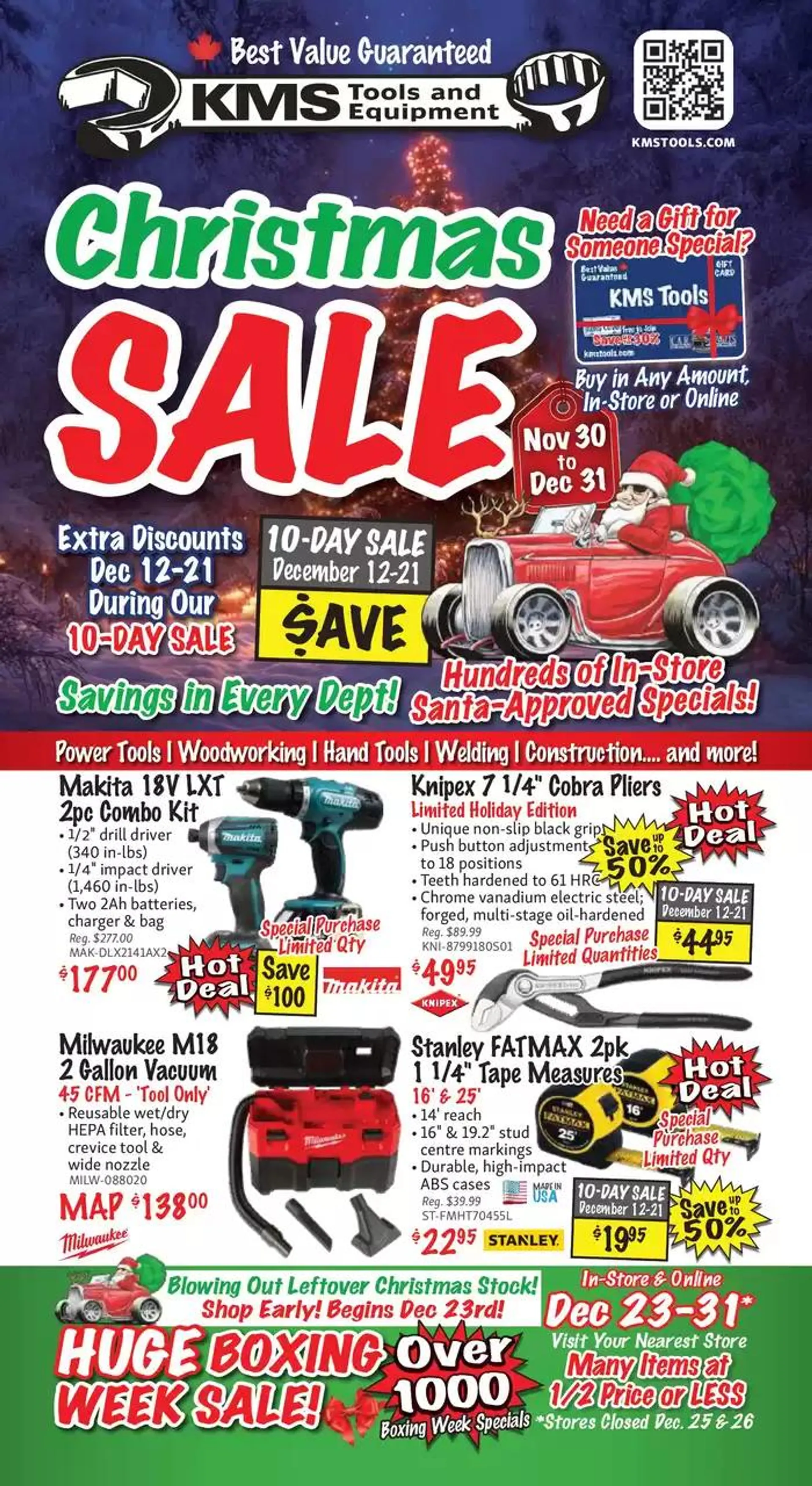 KMS Tools December 2024 Christmas Sale - 1