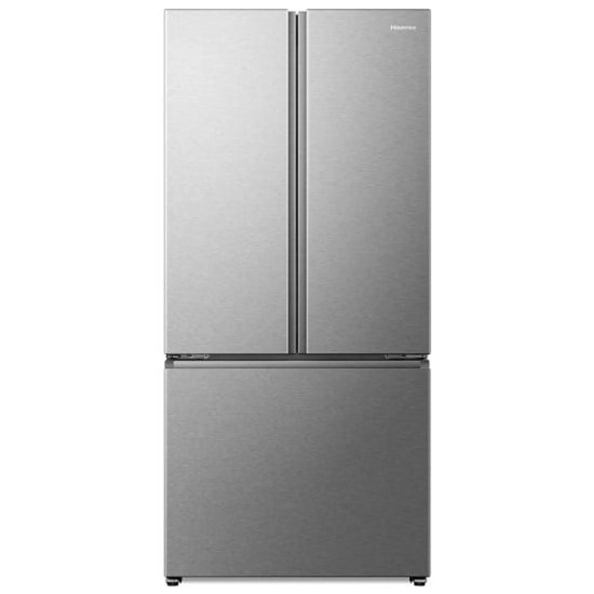 Hisense RF22B3FSE French Door Refrigerator, 32 inch Width, ENERGY STAR Certified, 22.1 cu. ft. Capacity, Stainless Steel colour