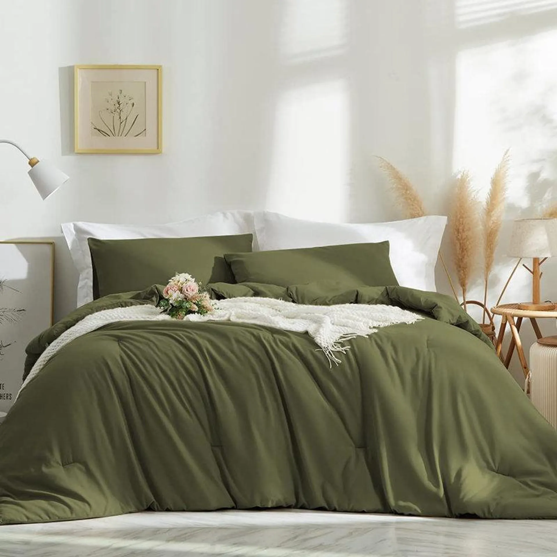 Twill Solid Colour Comforter Set