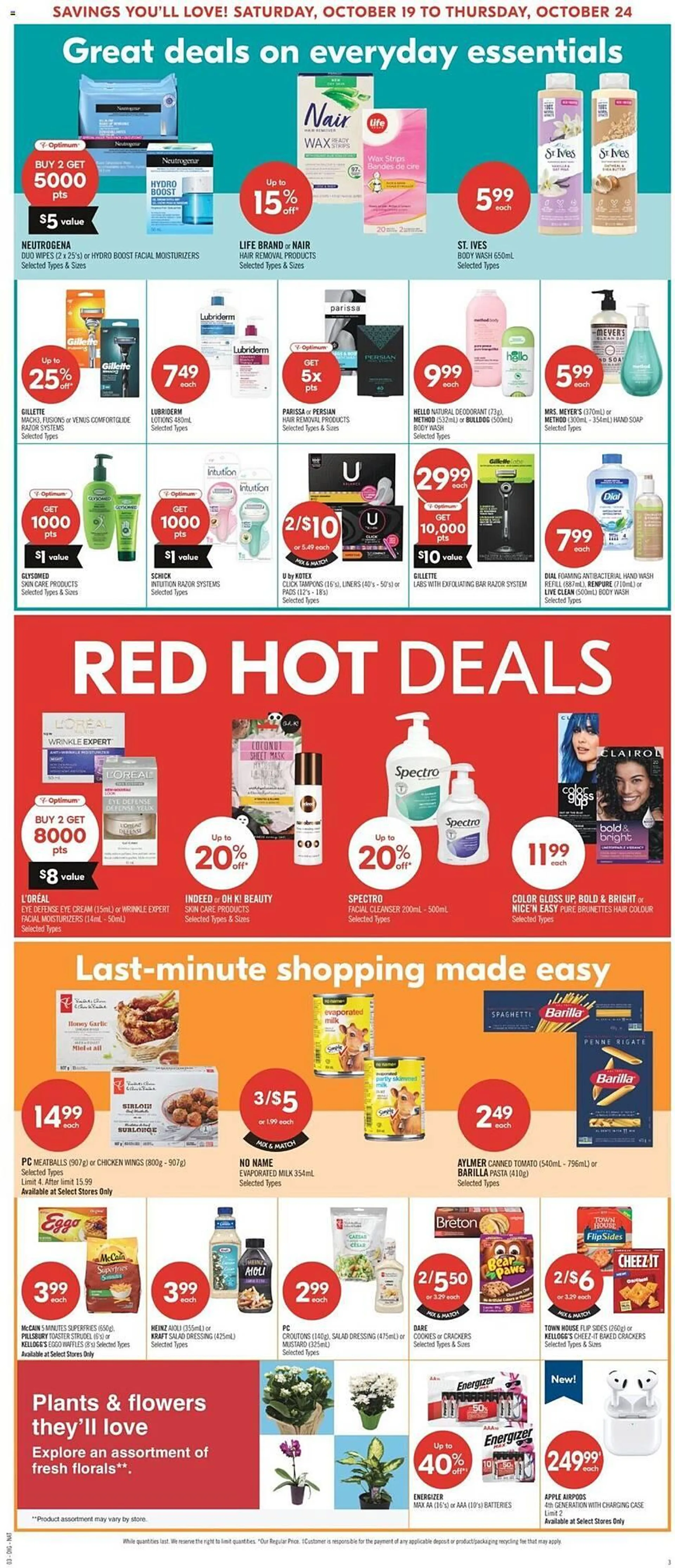 Shoppers Drug Mart flyer from October 19 to October 24 2024 - flyer page 22