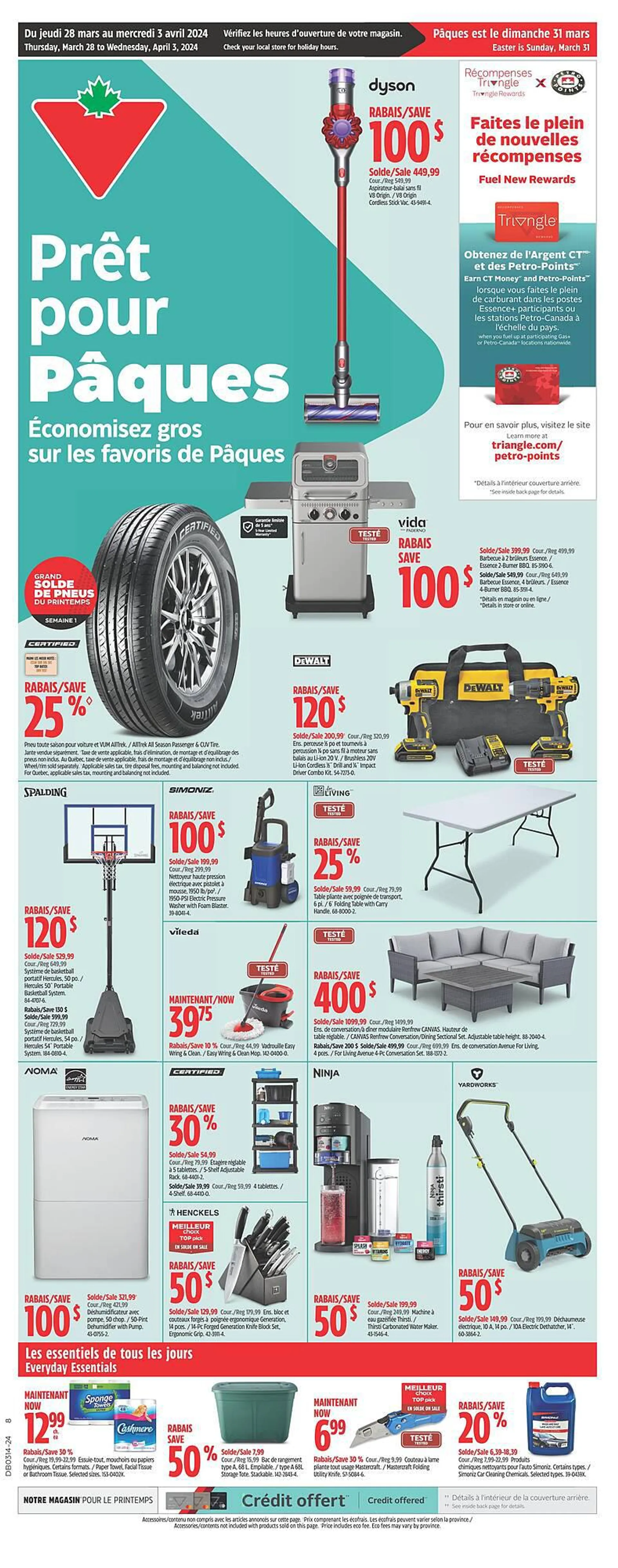 Canadian Tire flyer from March 28 to April 3 2024 - flyer page 1